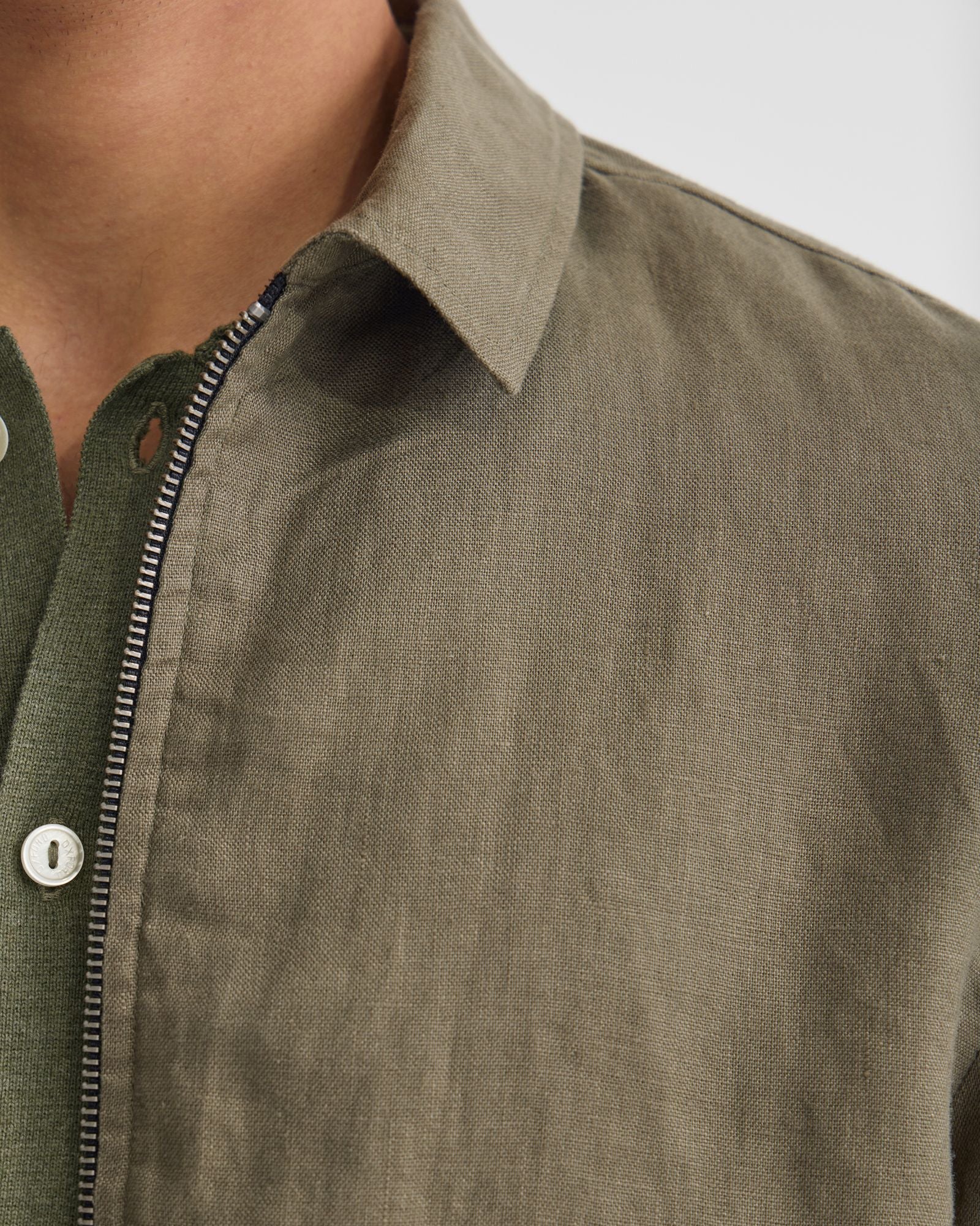 Adem Linen Zip Bomber - Image 14