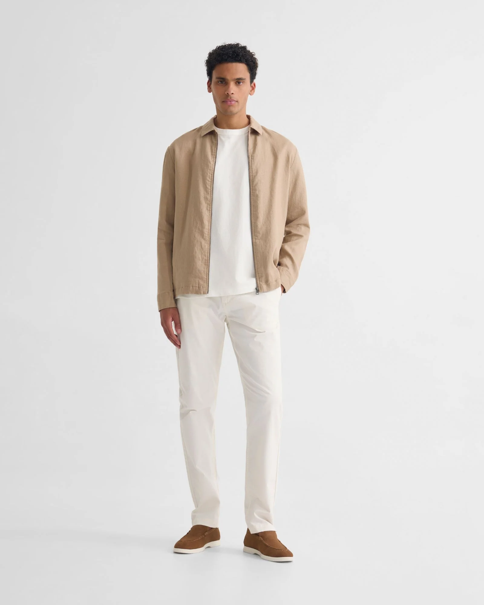 Adem Linen Zip Bomber - Image 15