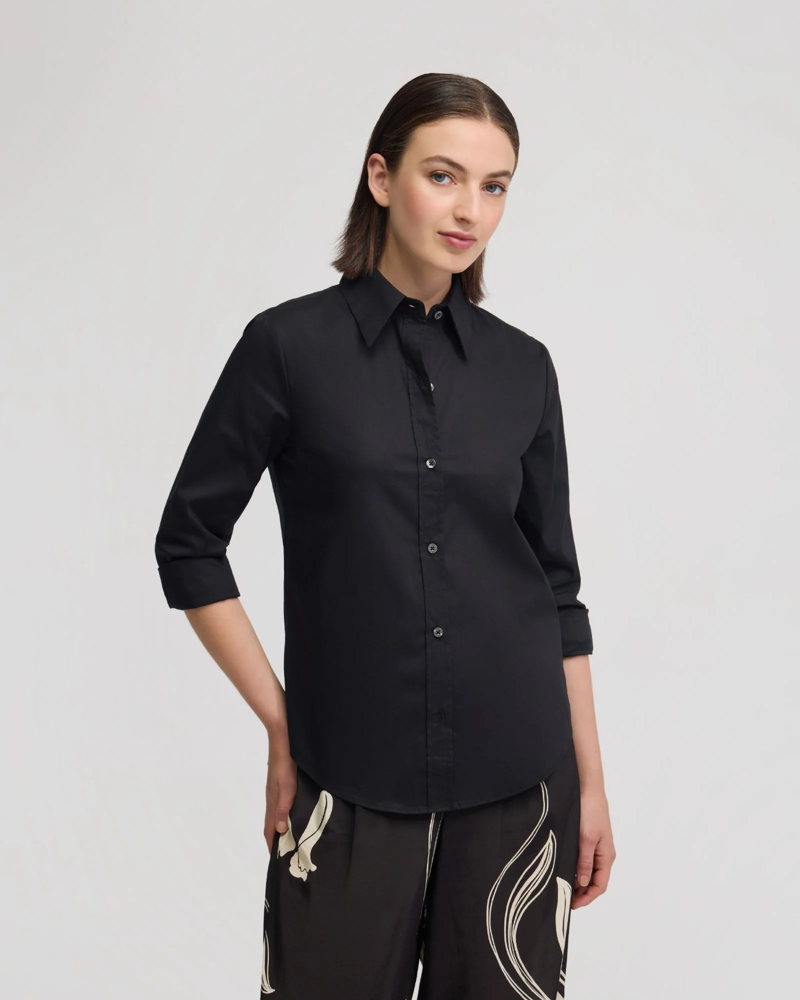 Adrienne Cotton Stretch Shirt - Image 17