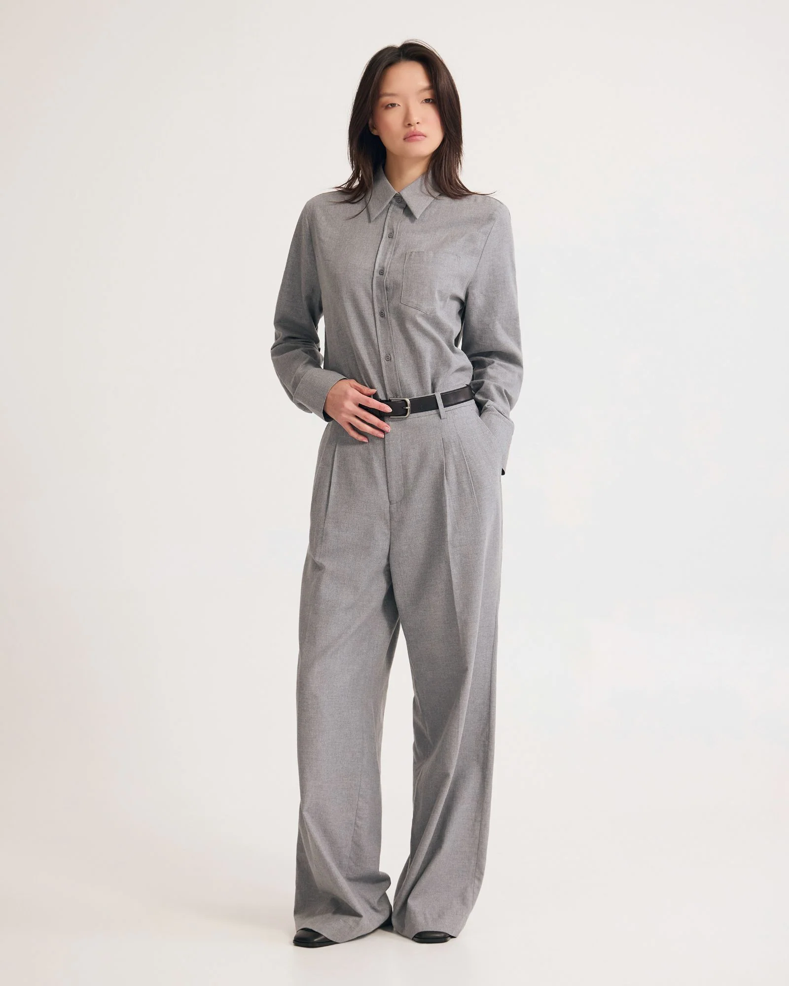 Adrienne Euro Fabric Oversize Shirt - Image 2