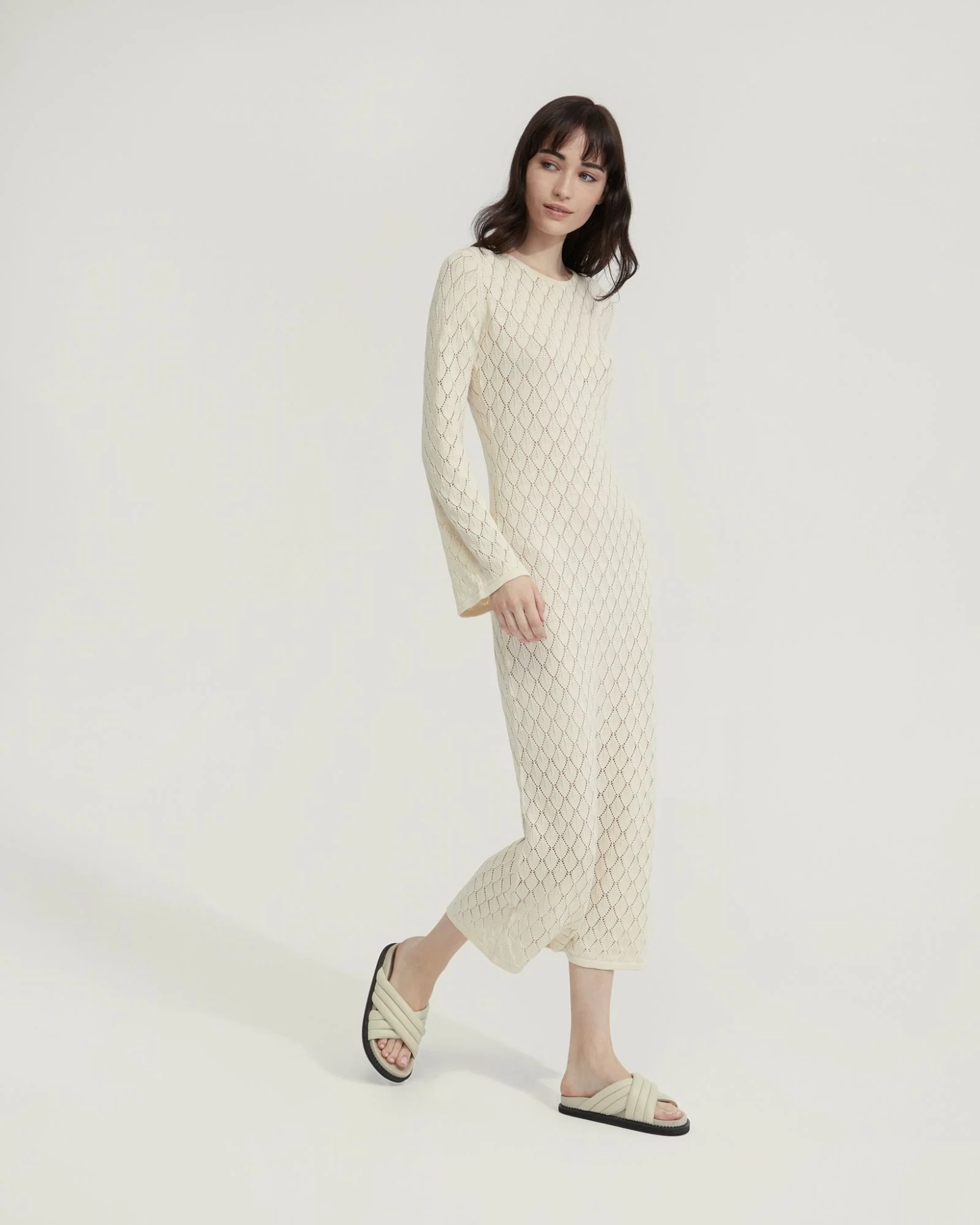 Aime Pointelle Dress With Slip - Image 10