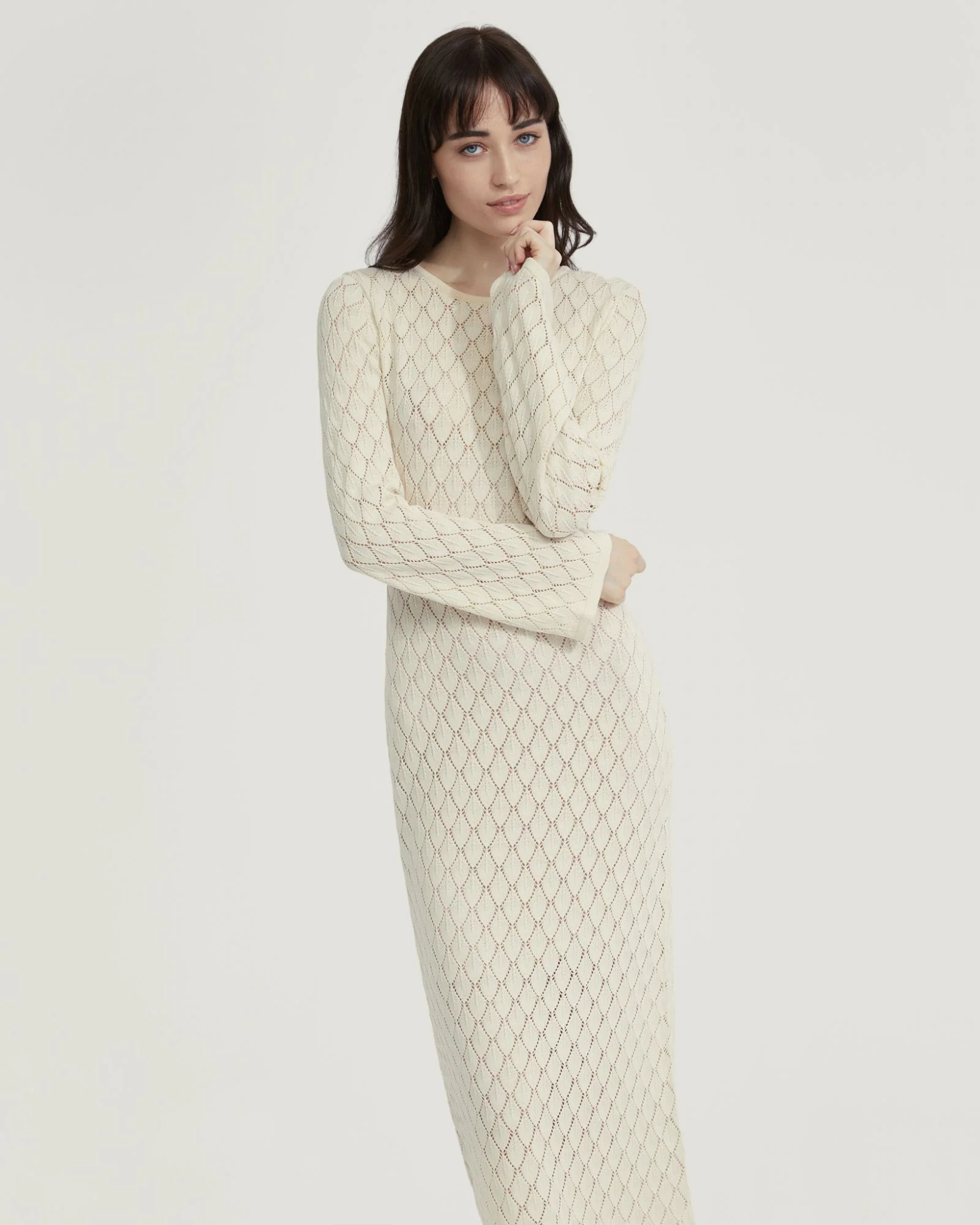 Aime Pointelle Dress With Slip - Image 11