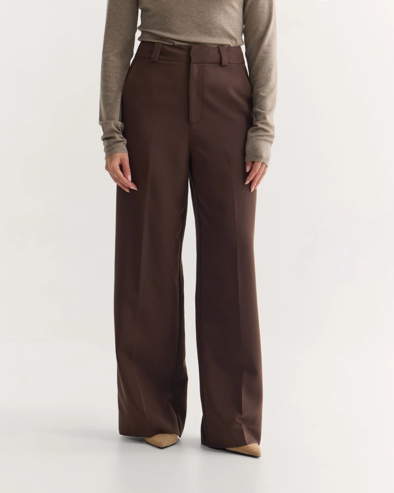 Alana Flat Front Stretch Pants