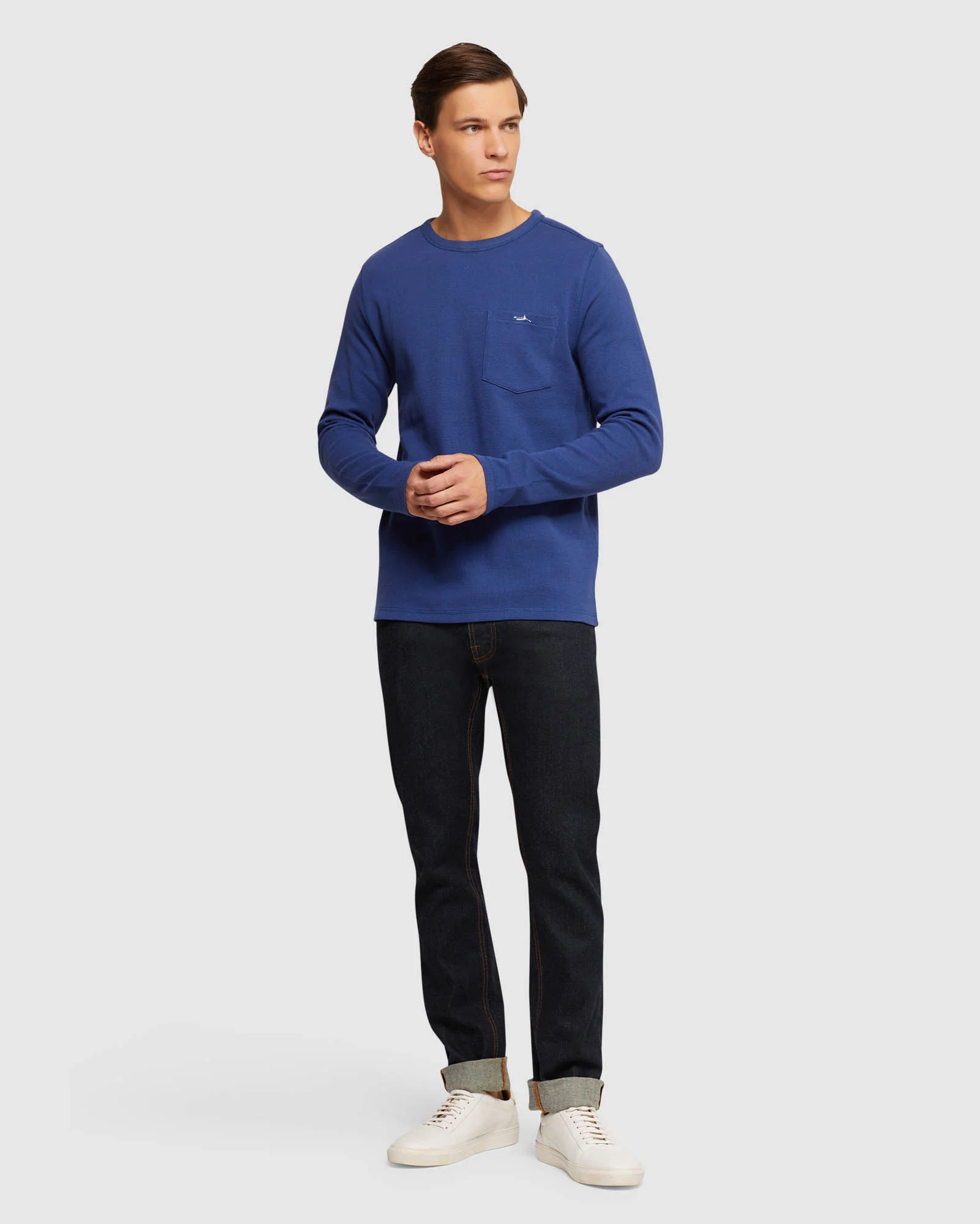 Albert Waffle Long Sleeve Tee - Image 5