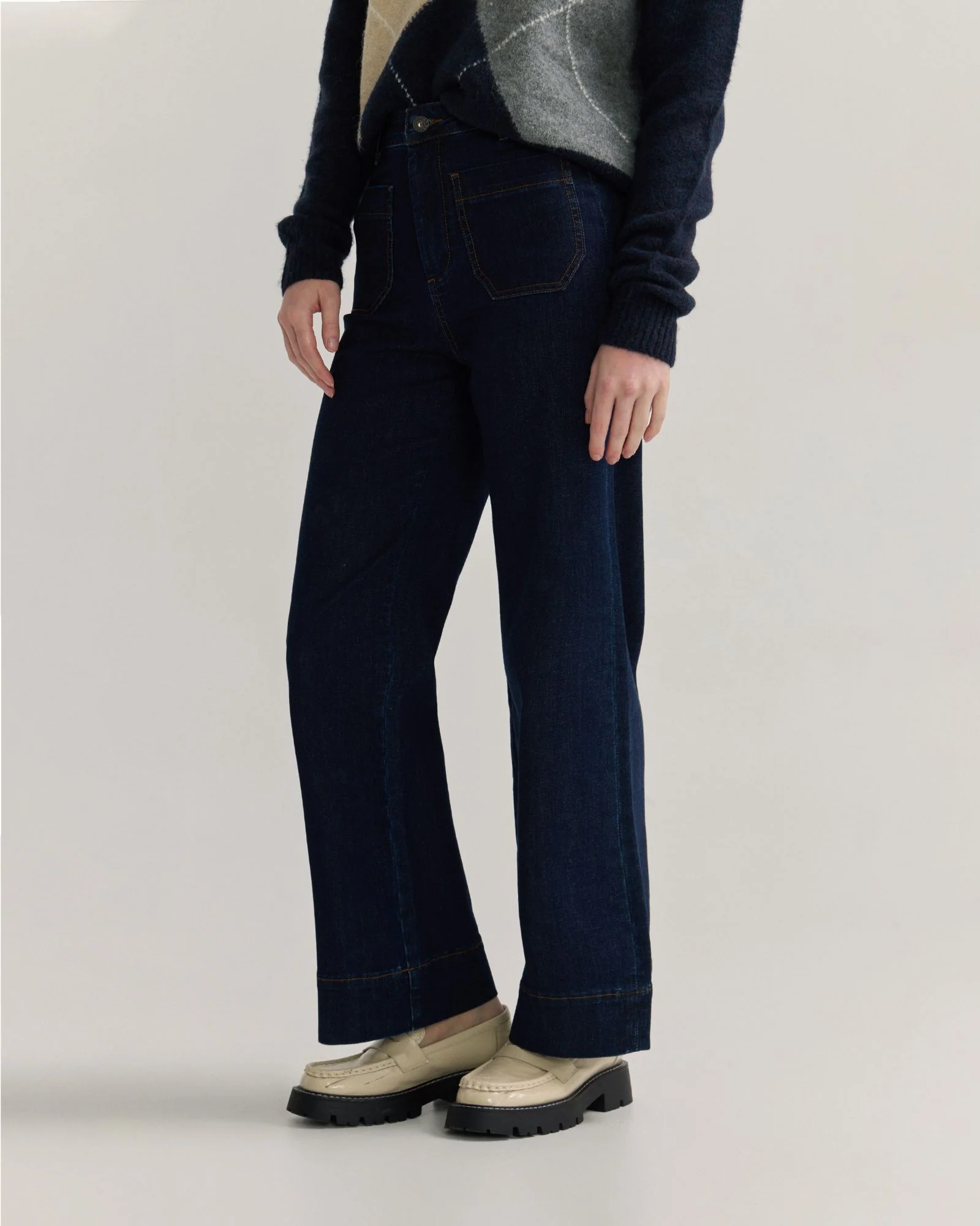 Alexa Stretch Patch Pocket Jeans - Image 2