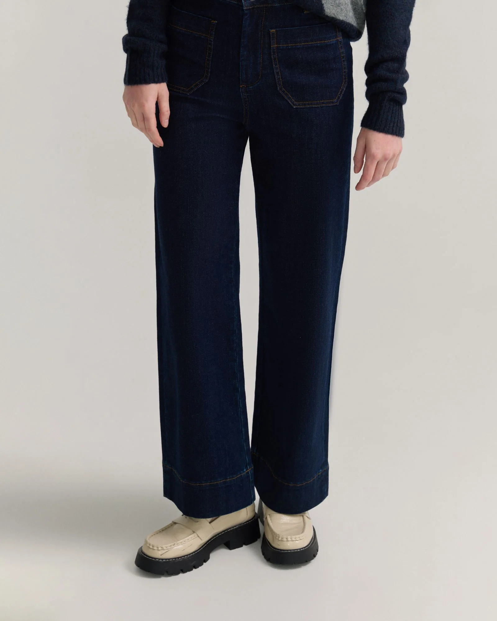 Alexa Stretch Patch Pocket Jeans - Image 4