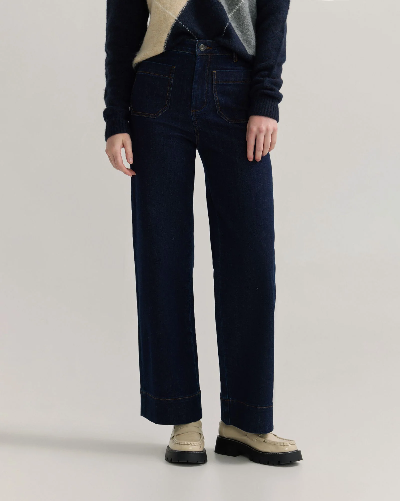 Alexa Stretch Patch Pocket Jeans - Image 5