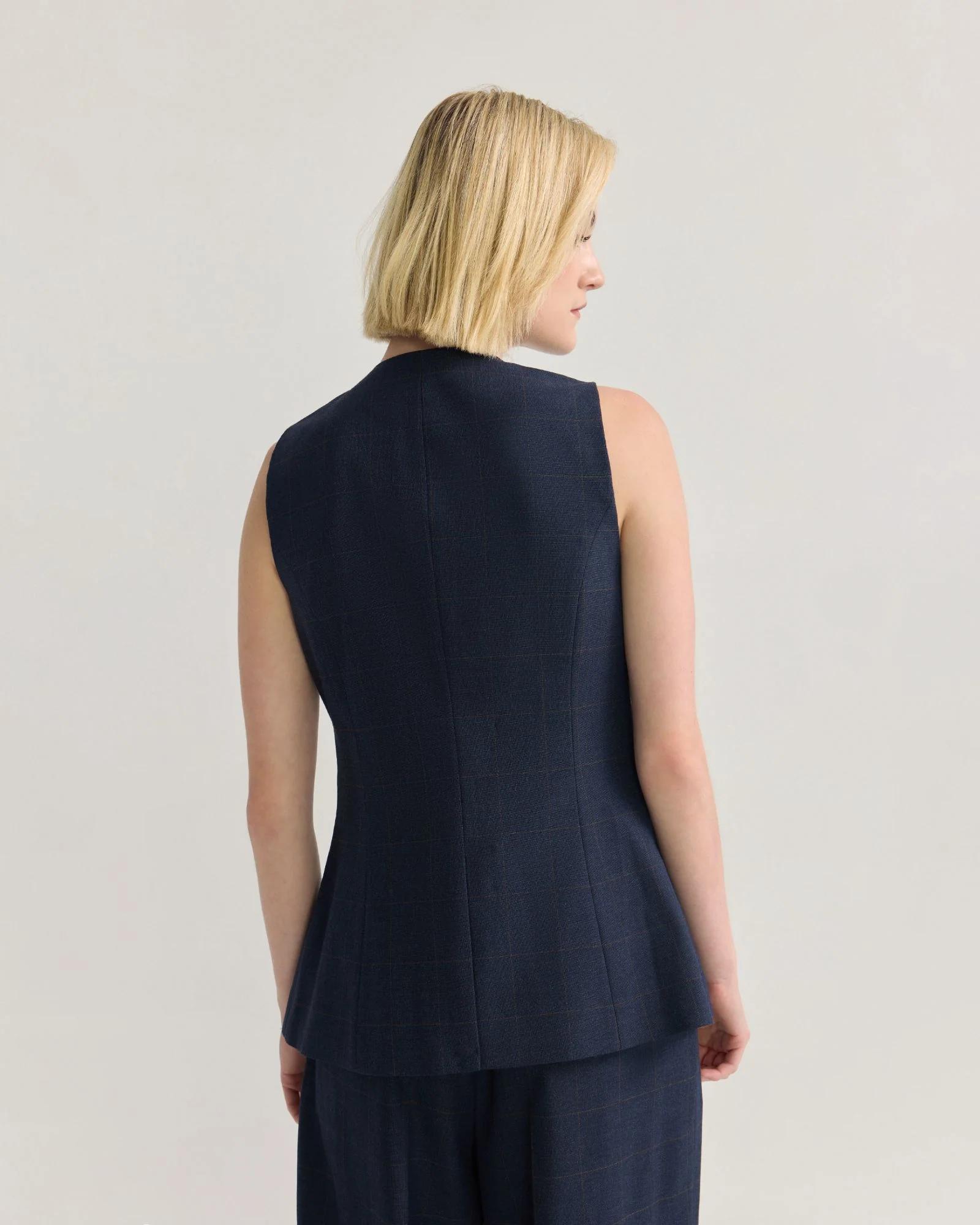 Alice Checked Waistcoat - Image 3