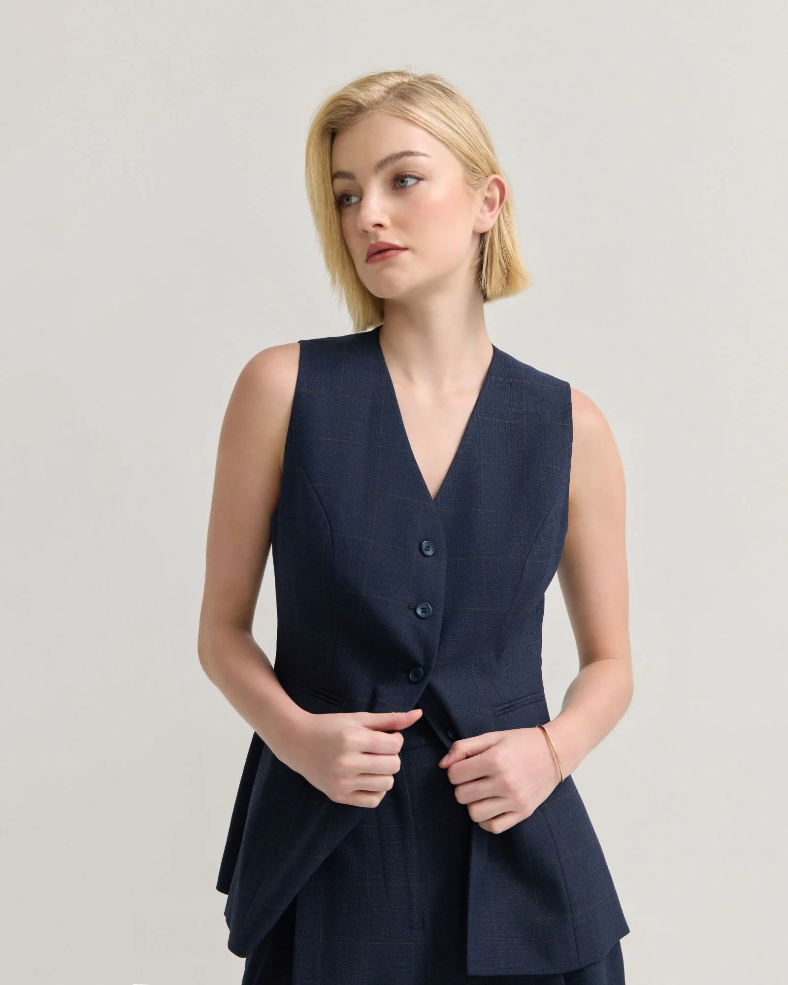 Alice Checked Waistcoat - Image 4