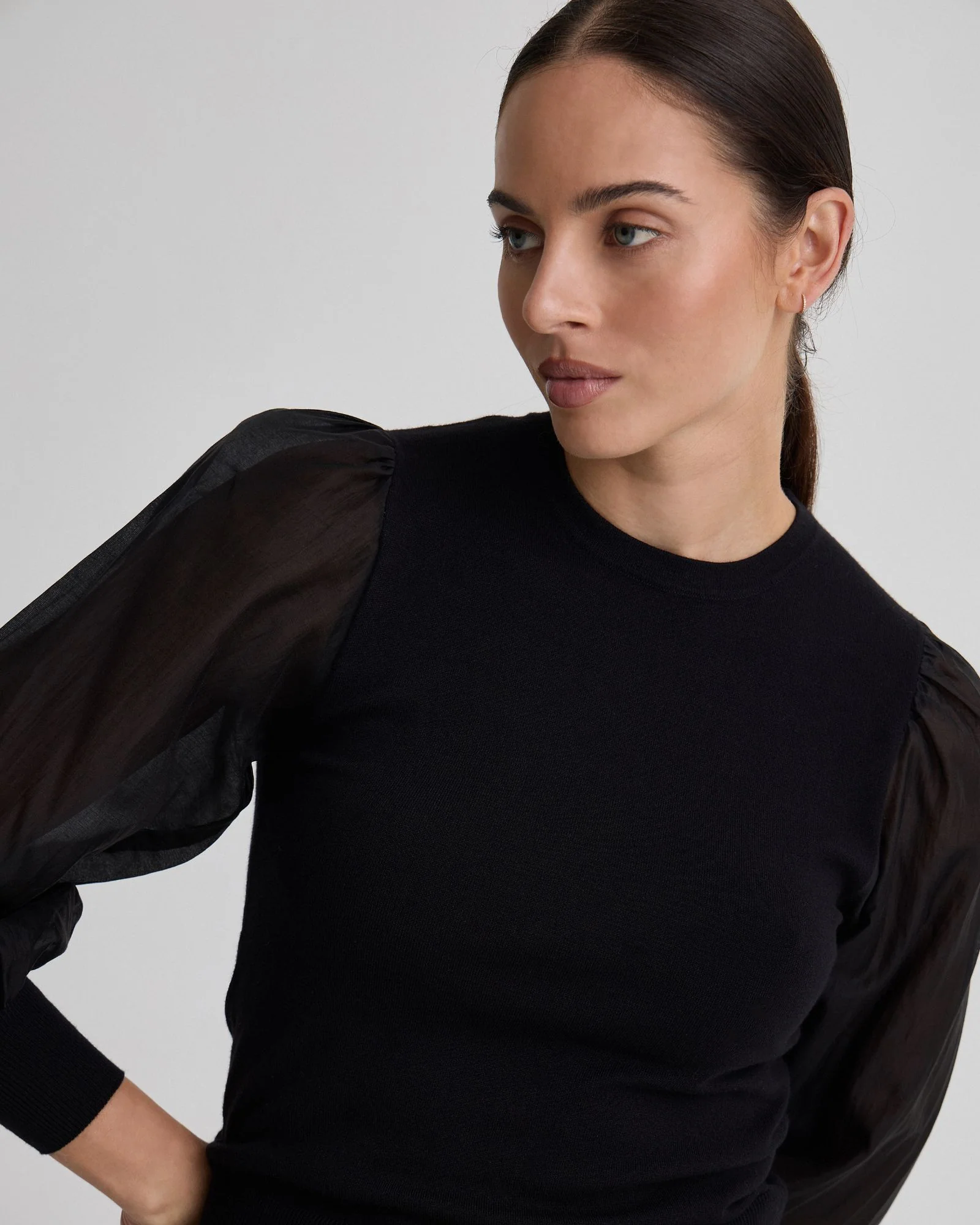 Alice Contrast Sleeve Knit - Image 10