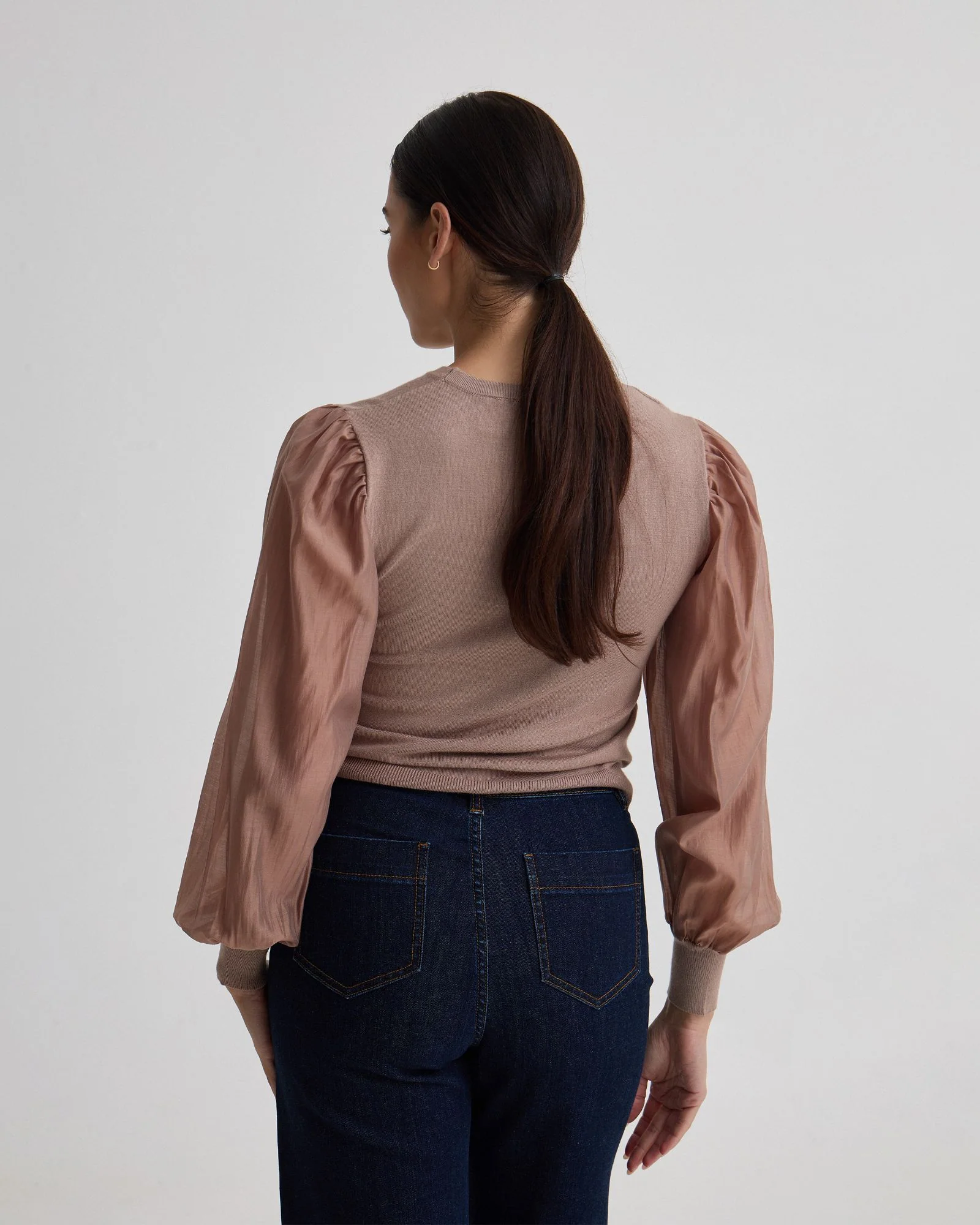 Alice Contrast Sleeve Knit - Image 3