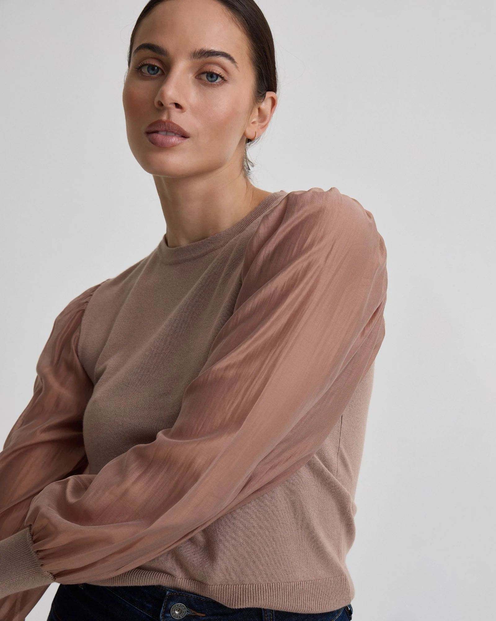 Alice Contrast Sleeve Knit - Image 4