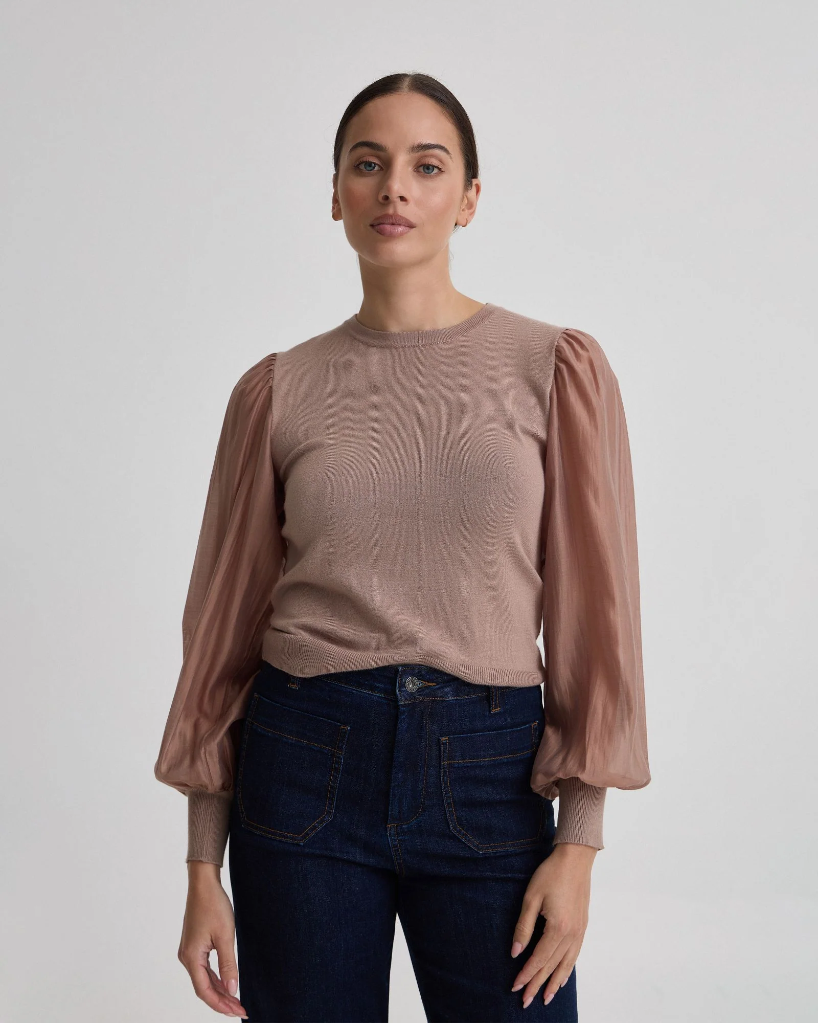 Alice Contrast Sleeve Knit - Image 5