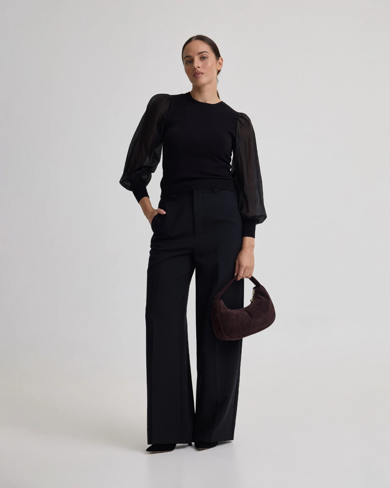Alice Contrast Sleeve Knit - Image 7