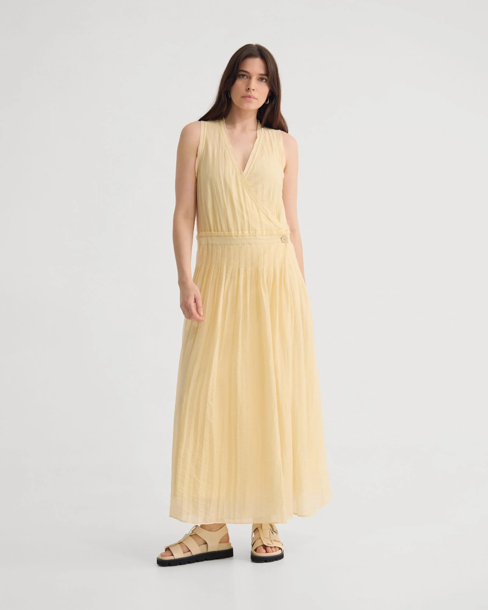 Alina Pleated Skirt Dress - Image 11