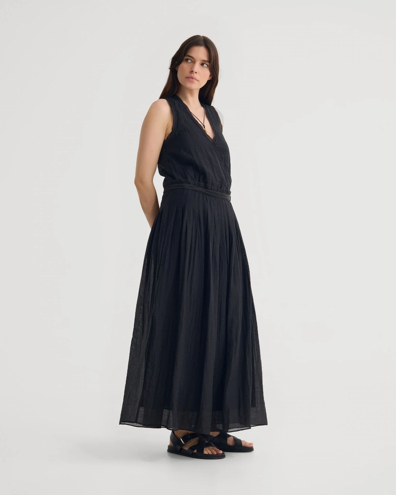 Alina Pleated Skirt Dress - Image 2
