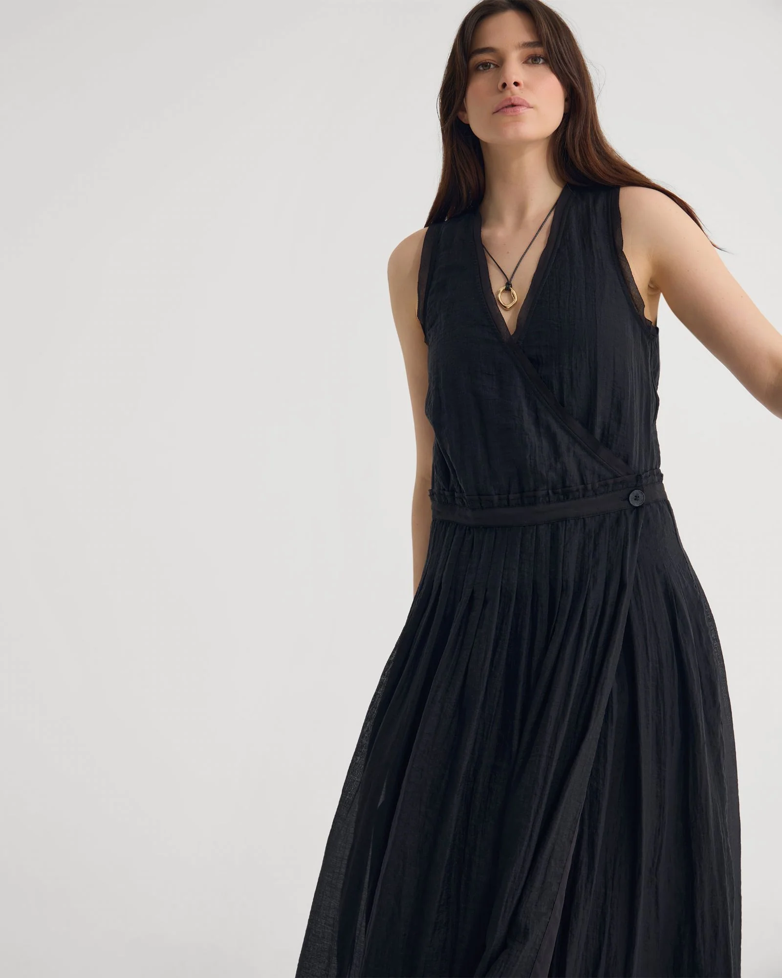 Alina Pleated Skirt Dress - Image 4