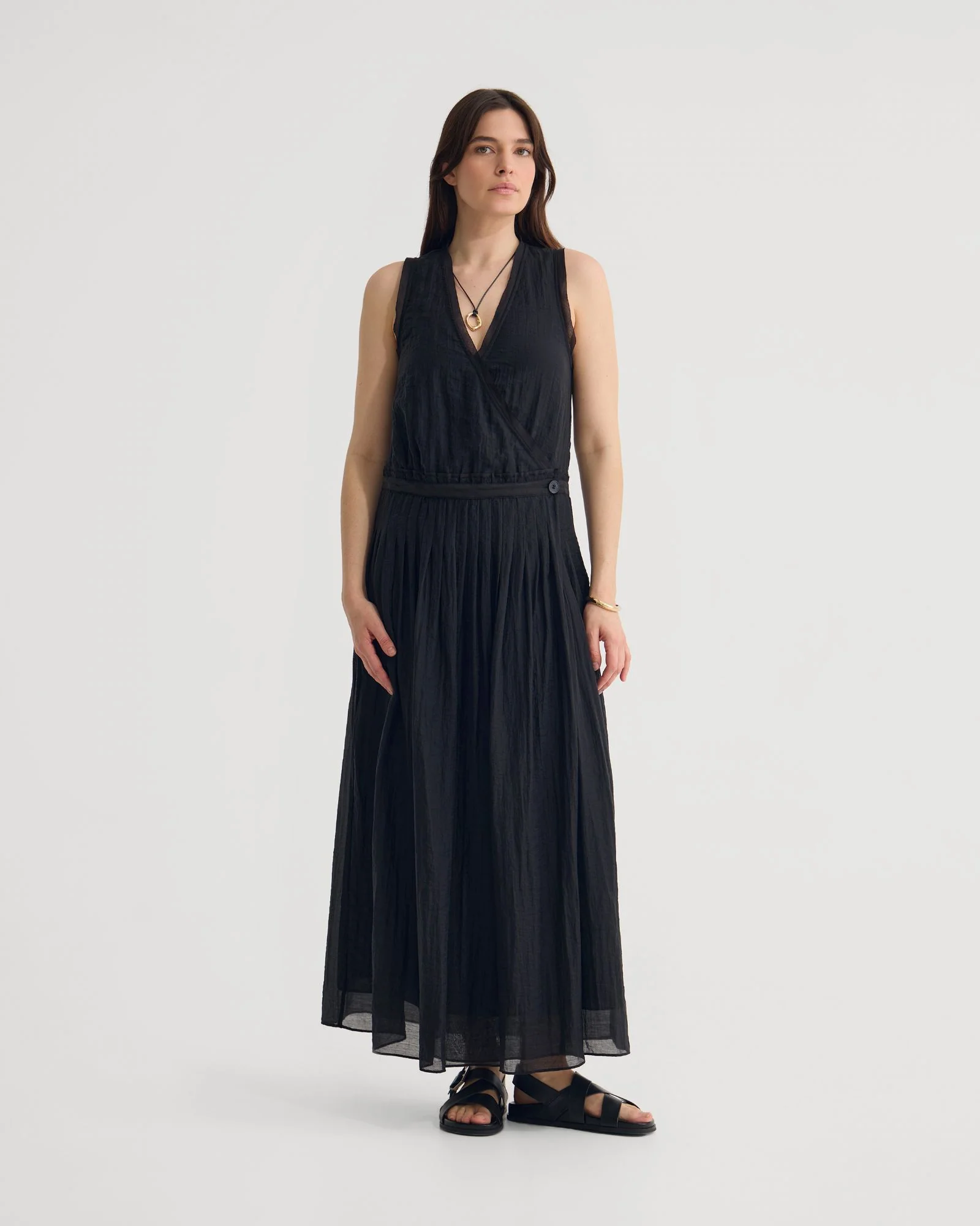 Alina Pleated Skirt Dress - Image 5