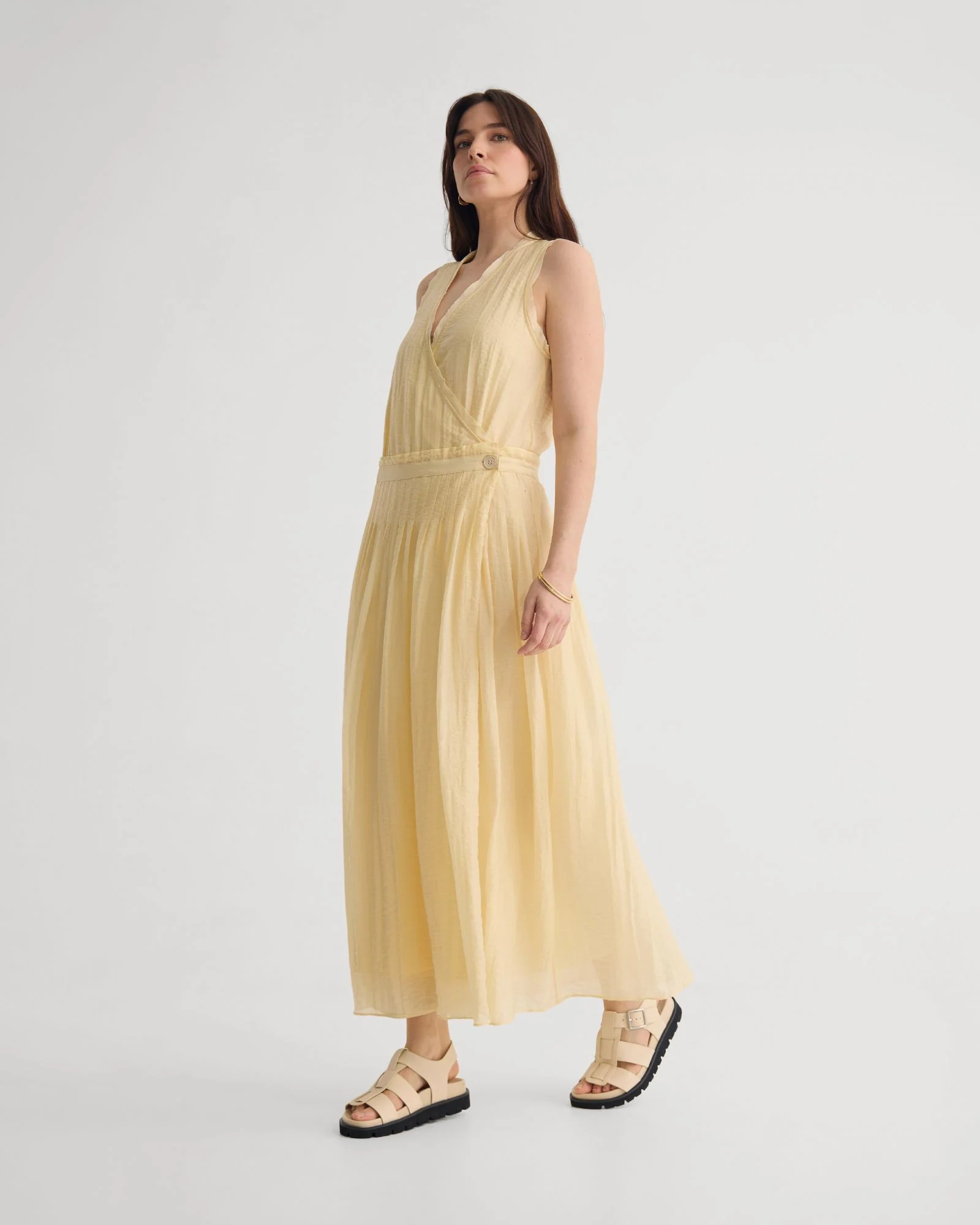 Alina Pleated Skirt Dress - Image 8