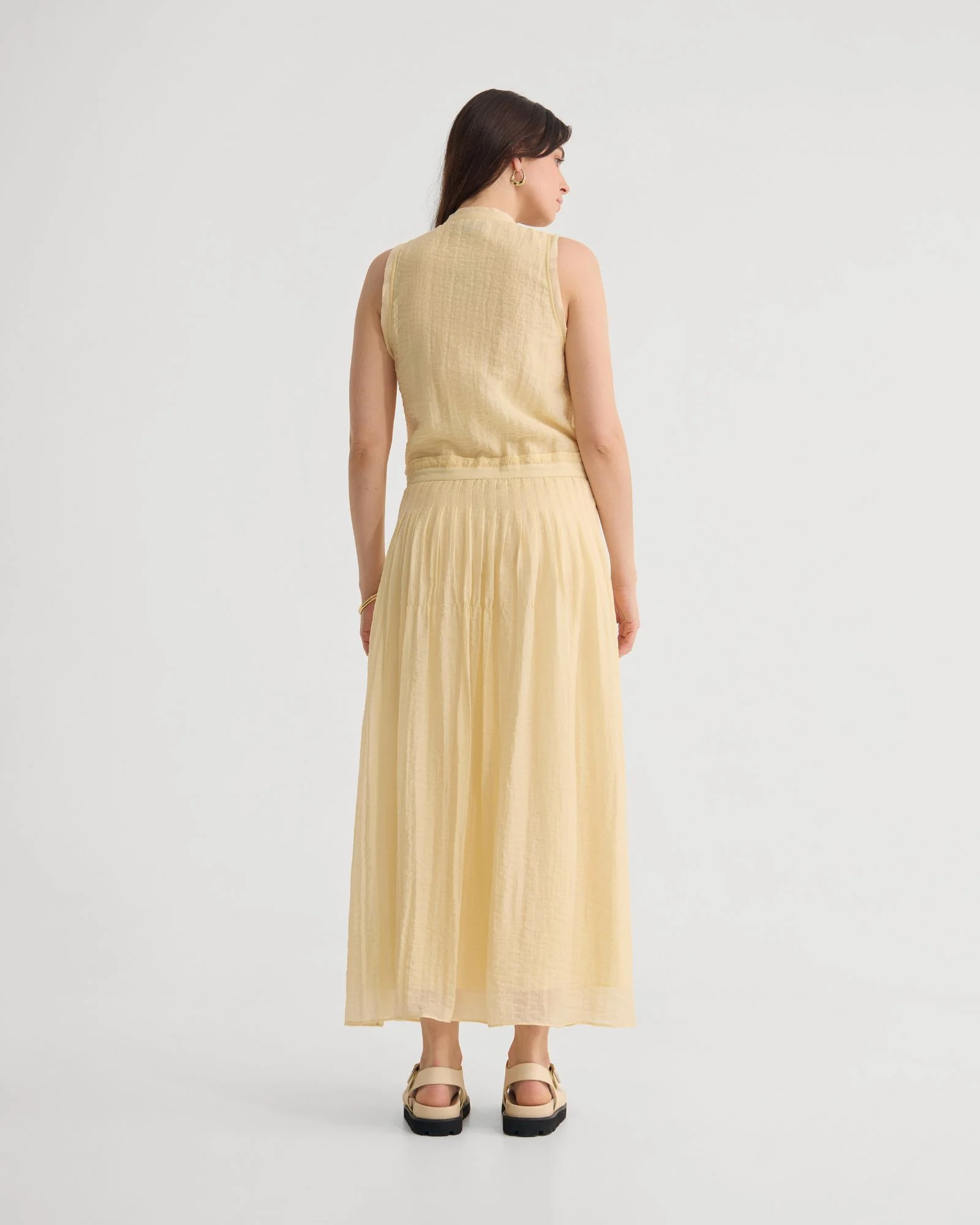 Alina Pleated Skirt Dress - Image 9