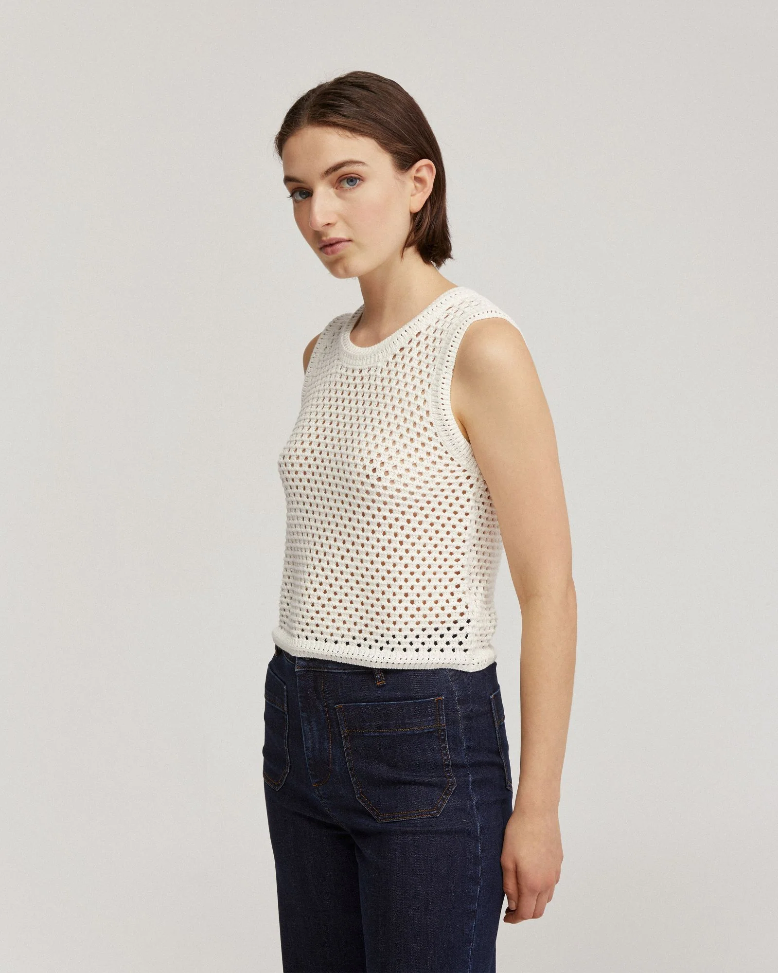 Amalfi Open Knit Tank - Image 8