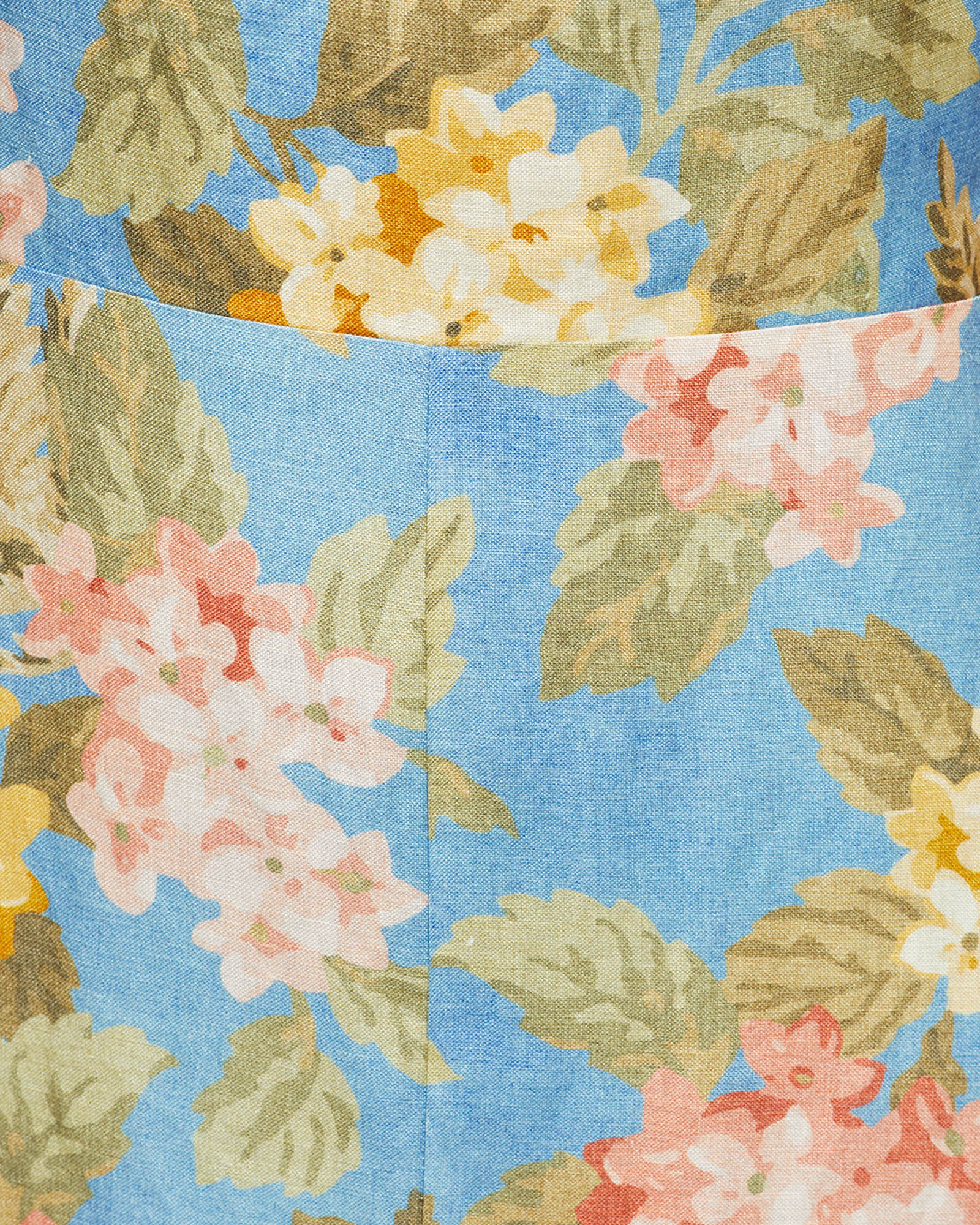 Amica Tropical Print Linen Dress - Image 6