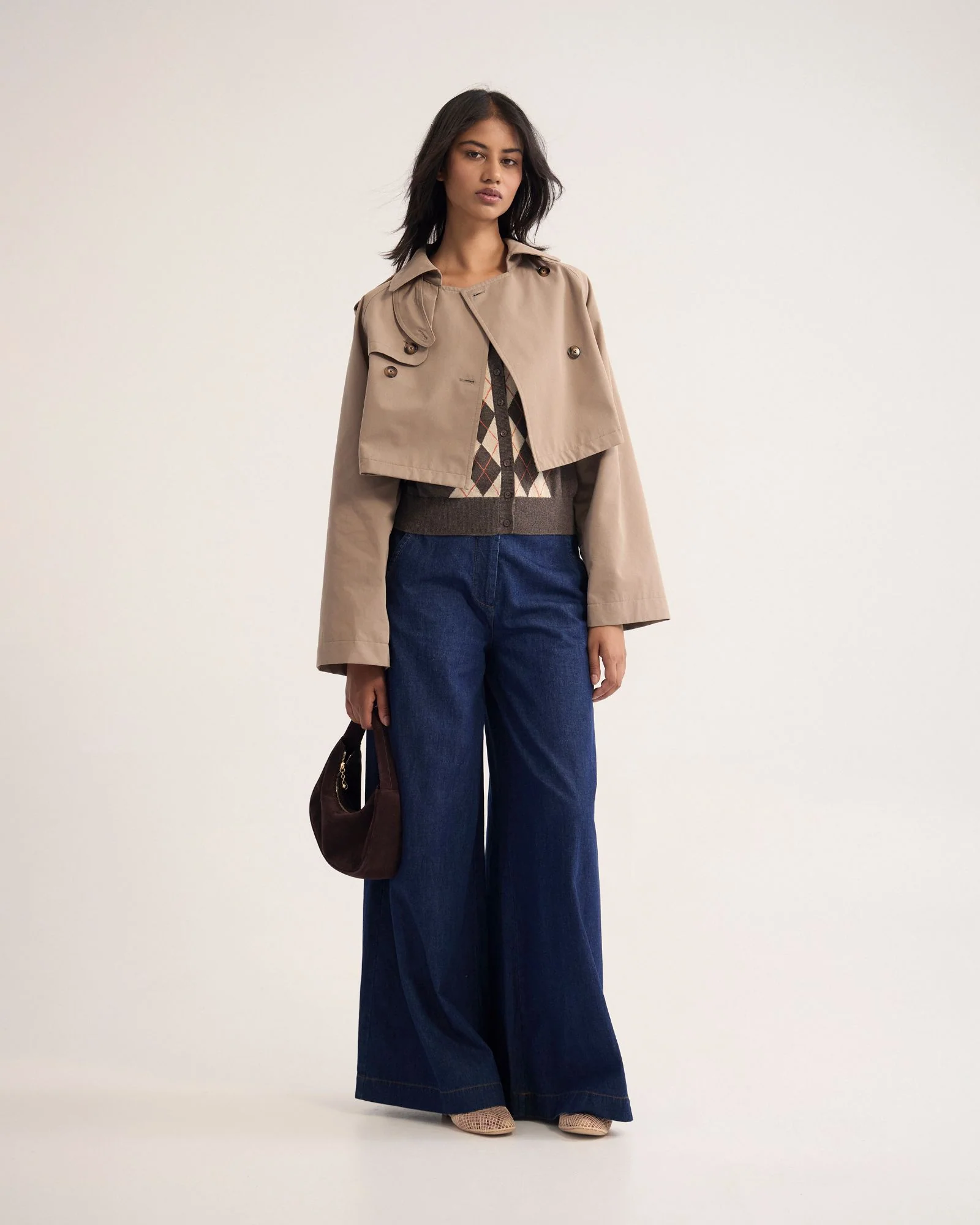 Annalise Crop Trench Jacket - Image 10
