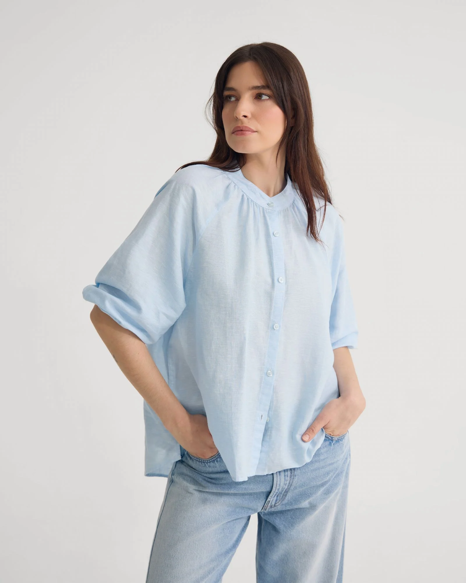 Annika Washed Linen Shirt - Image 2