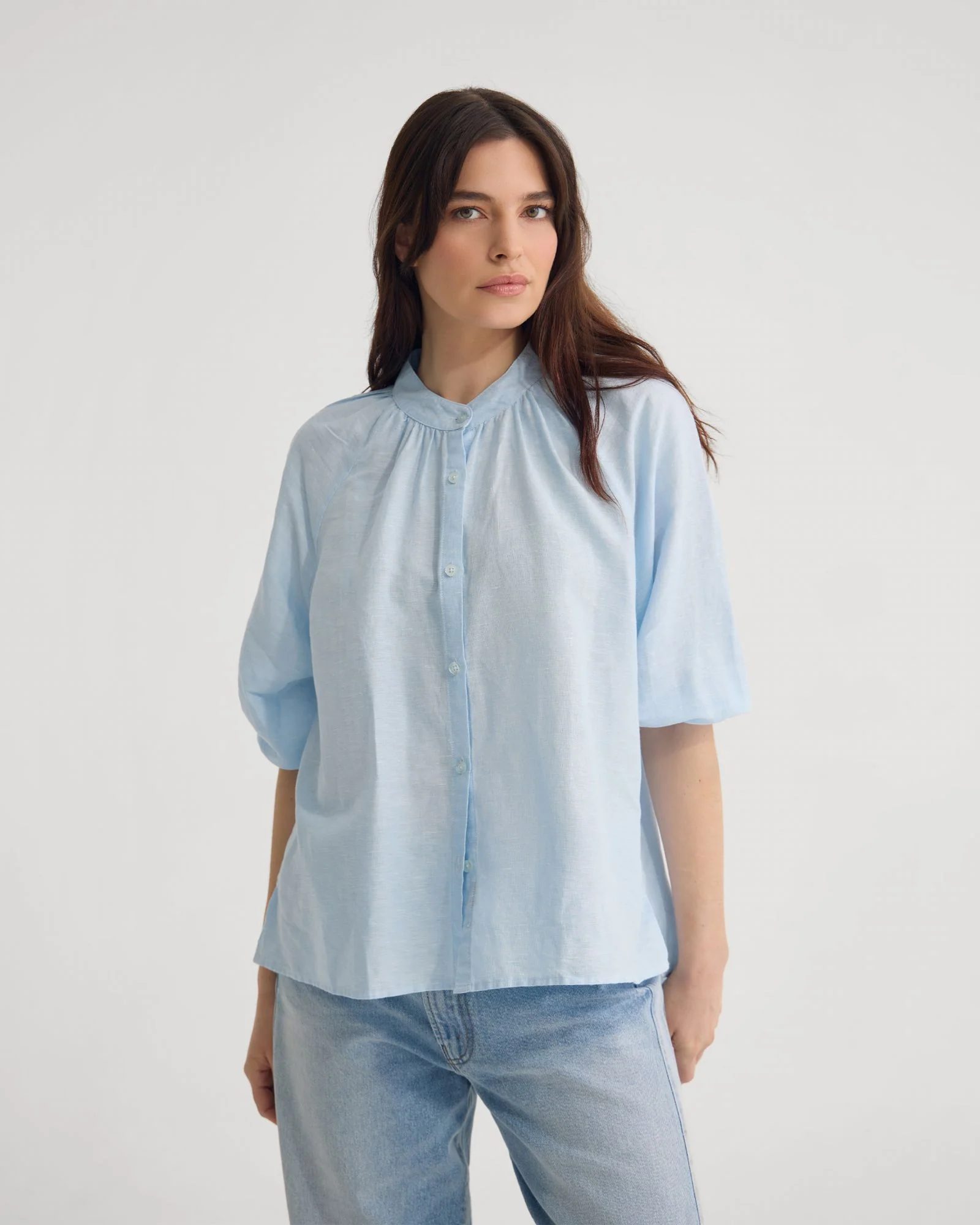 Annika Washed Linen Shirt - Image 5