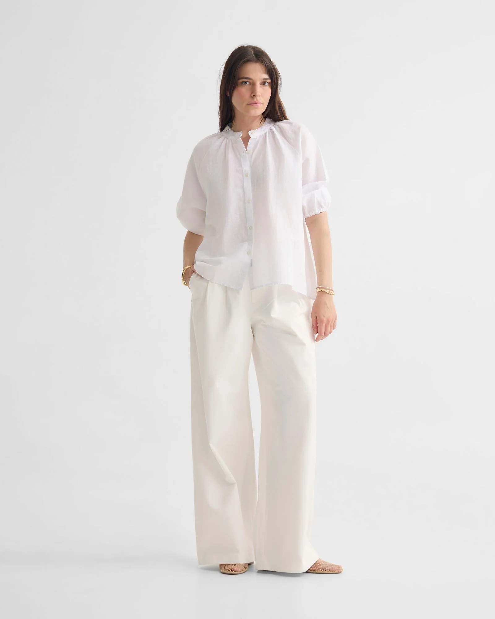 Annika Washed Linen Shirt - Image 8