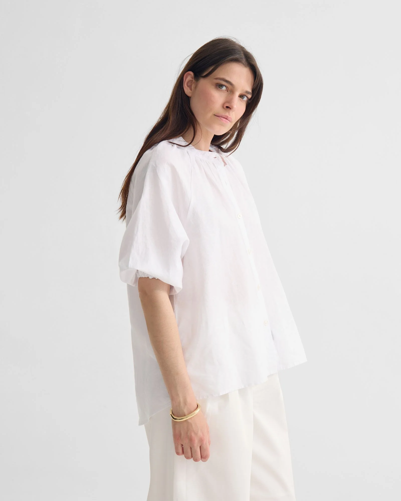 Annika Washed Linen Shirt - Image 9