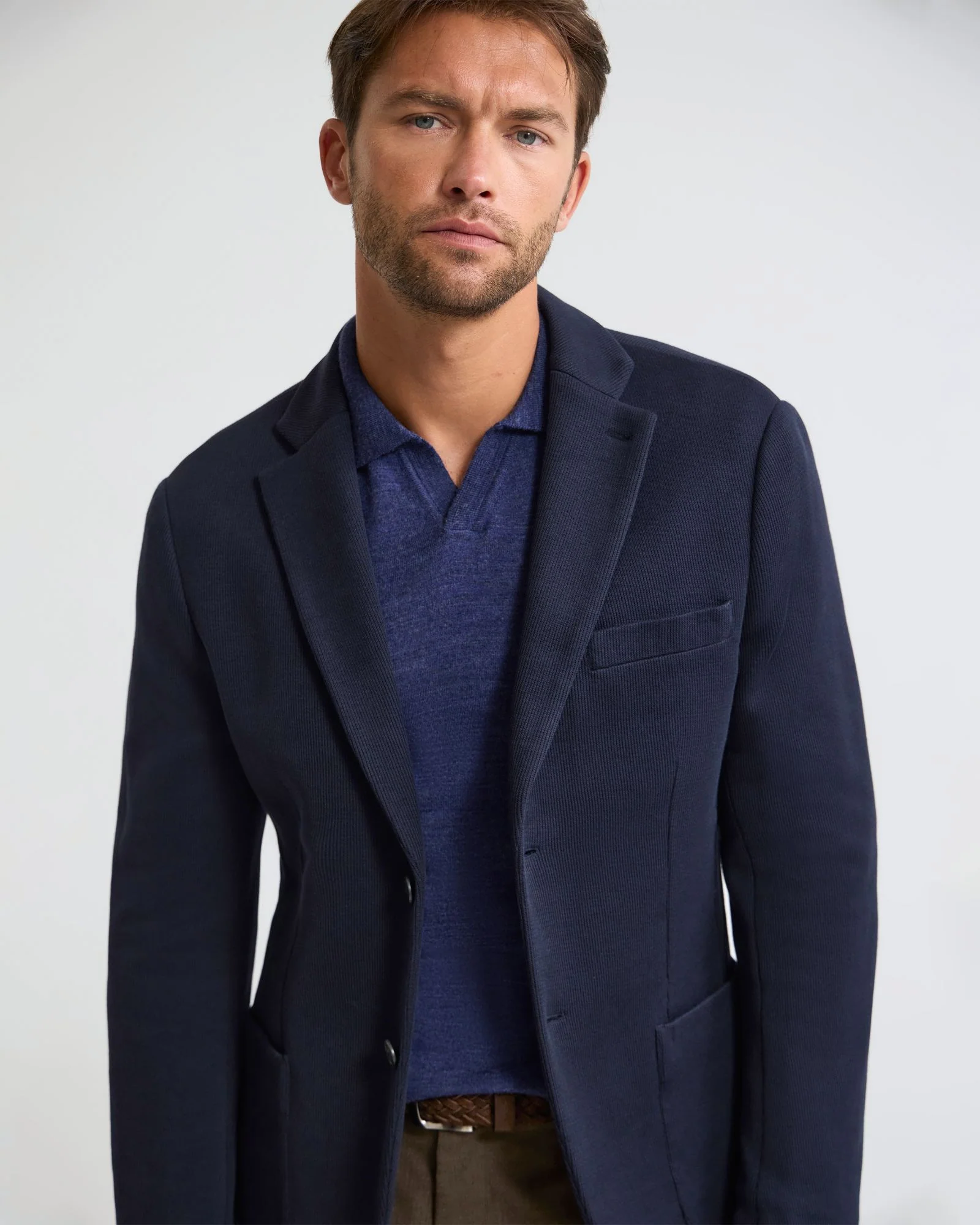Antonio Cotton Knitted Blazer - Image 5
