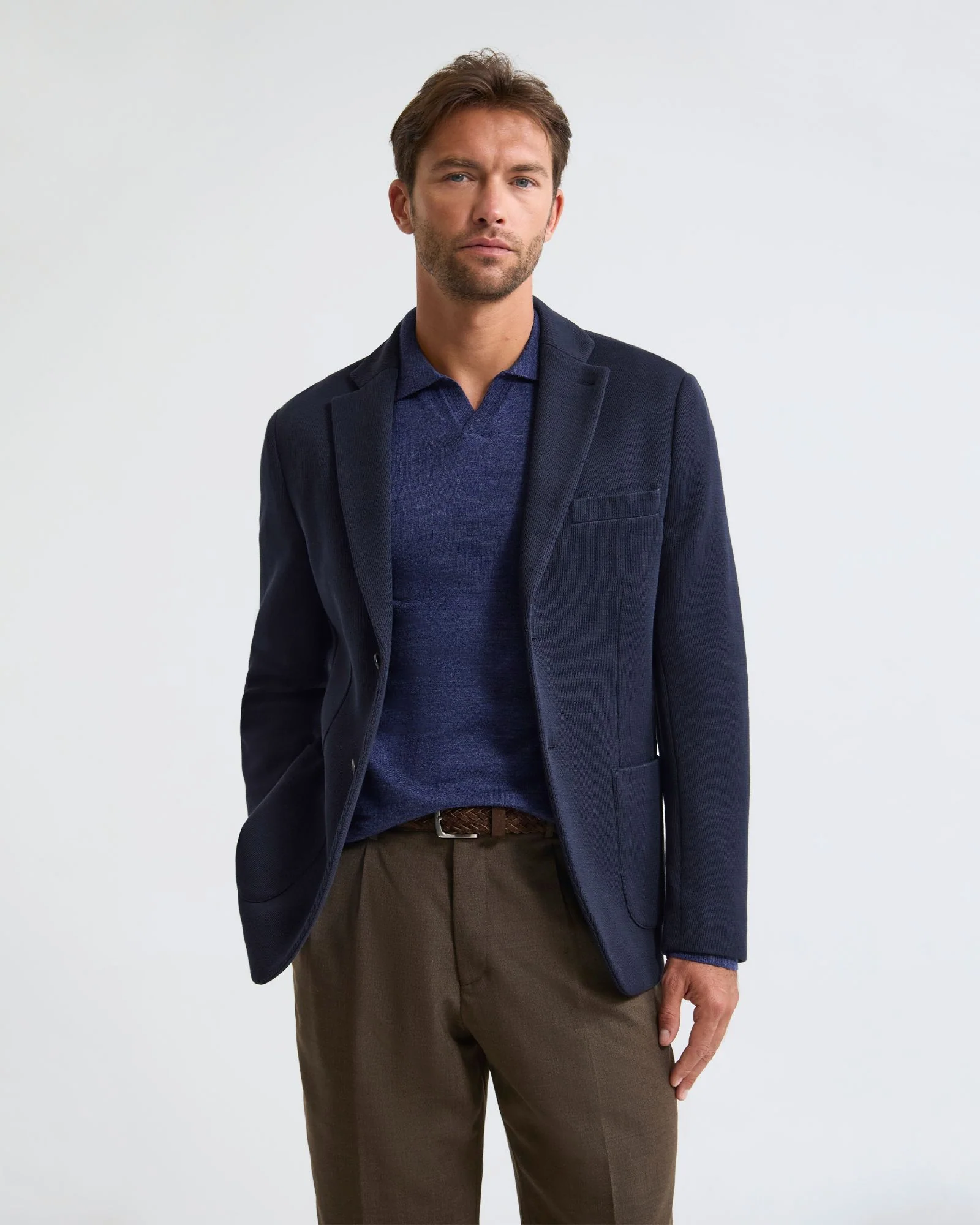 Antonio Cotton Knitted Blazer - Image 6