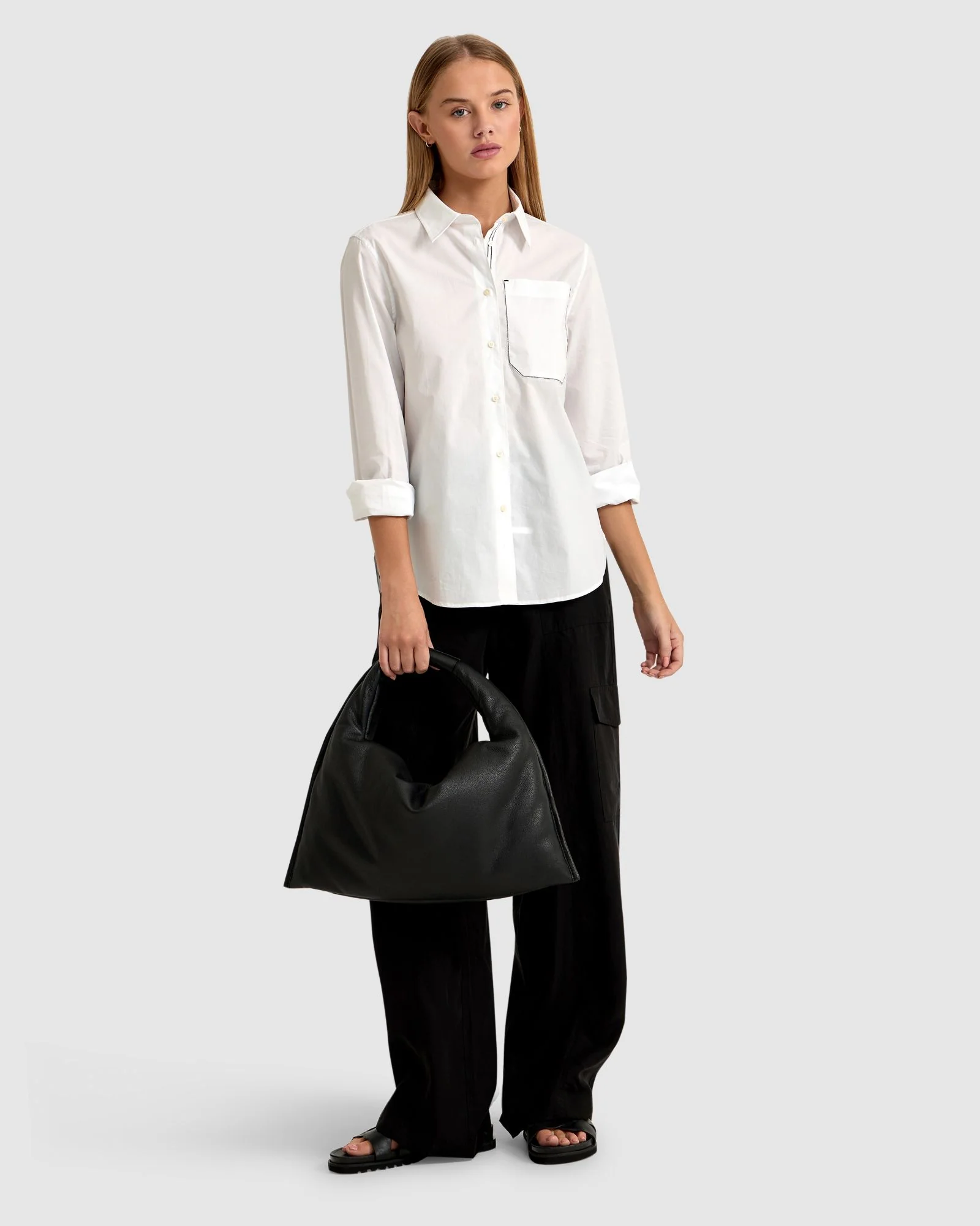 Ariel Tape Trim Cotton Shirt - Image 7