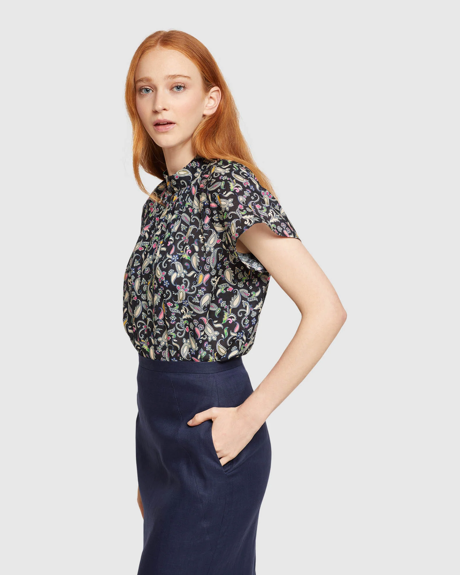 Ariela Floral Printed Top - Image 2