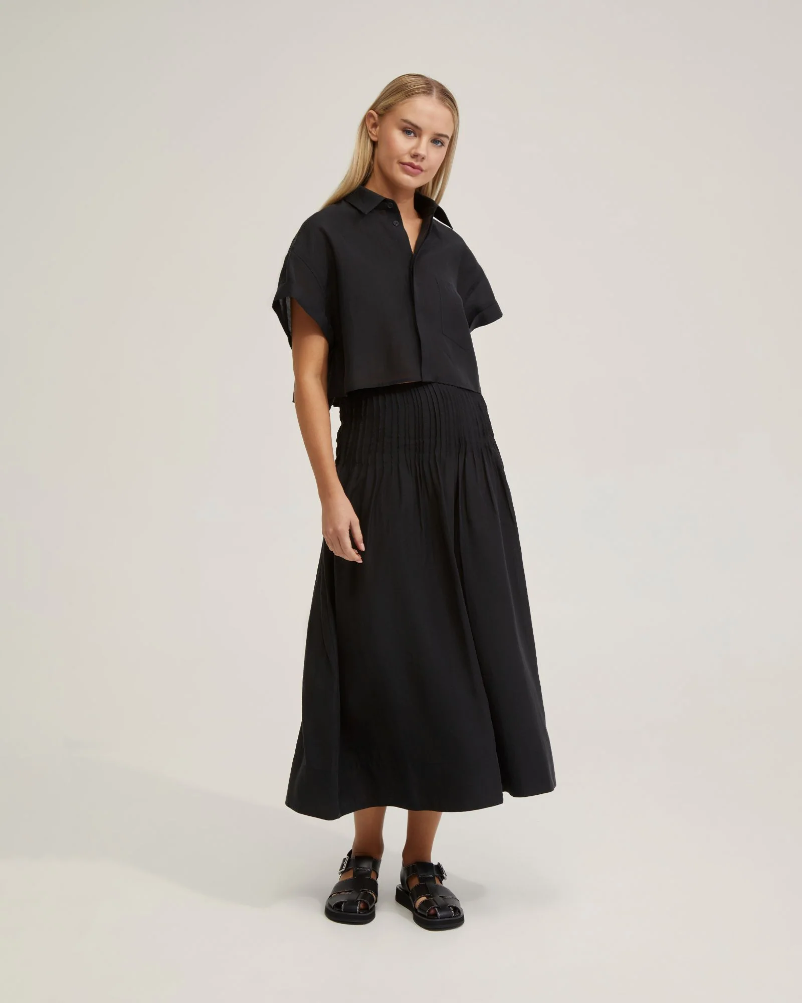 Astra Pin-Tuck Skirt - Image 5