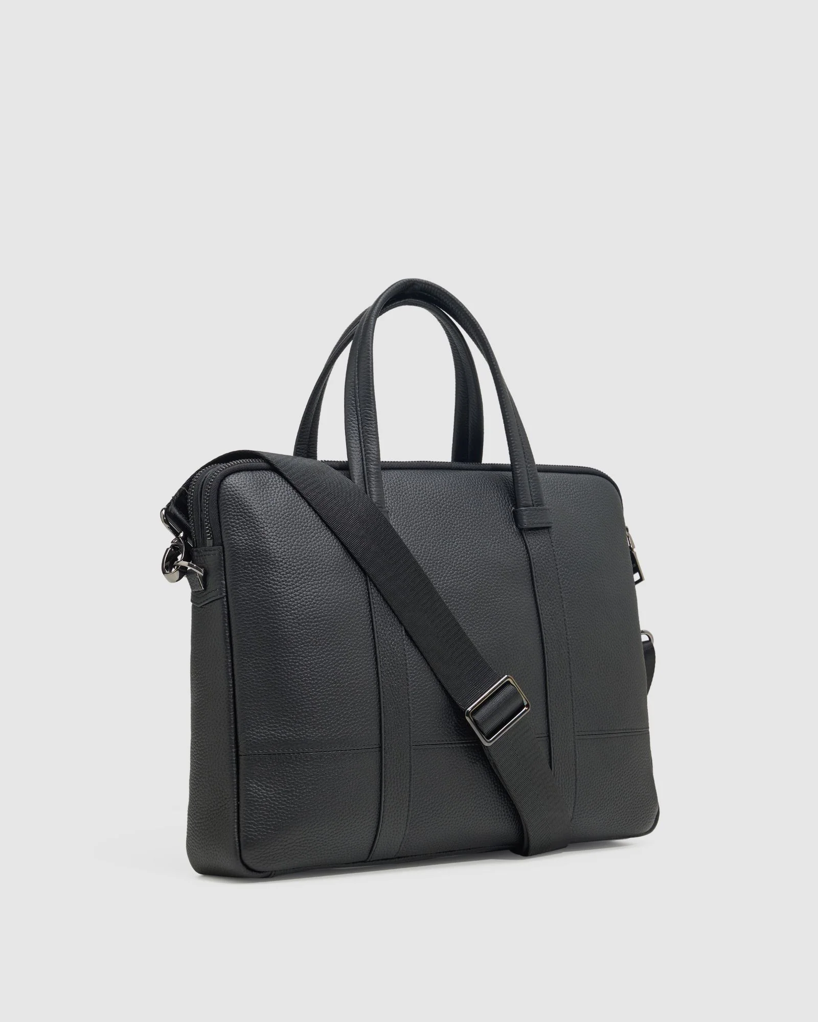 Atlas Leather Business Laptop Bag - Image 3