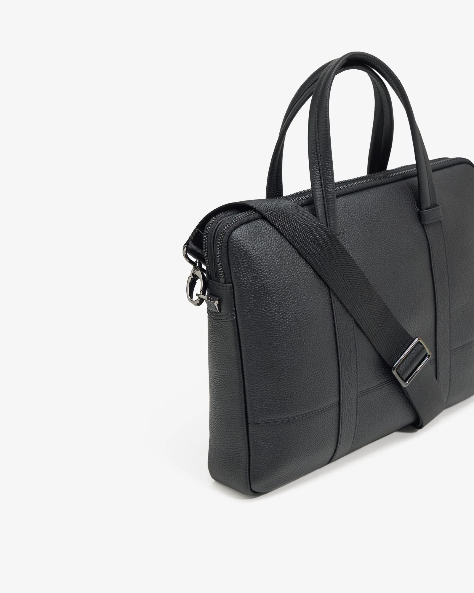 Atlas Leather Business Laptop Bag - Image 4