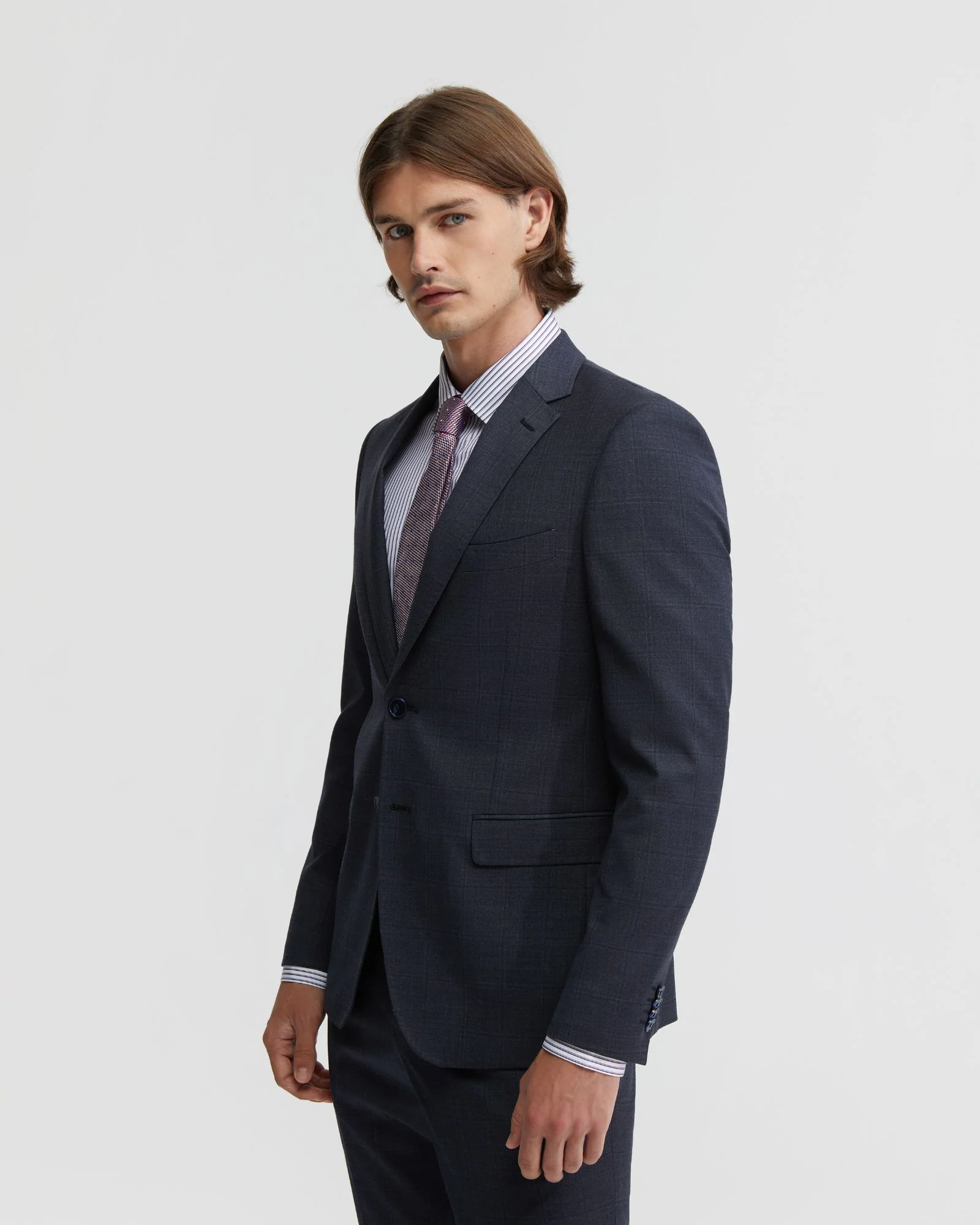 Auden Checked Wool Suit Jacket - Image 2