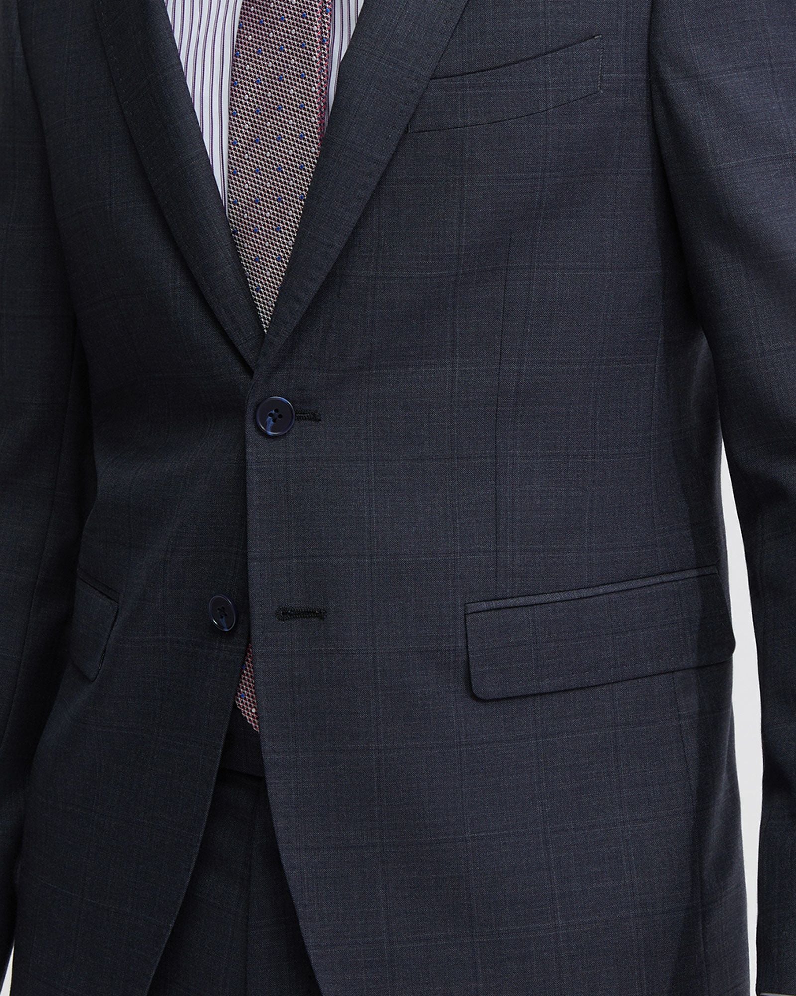 Auden Checked Wool Suit Jacket - Image 6
