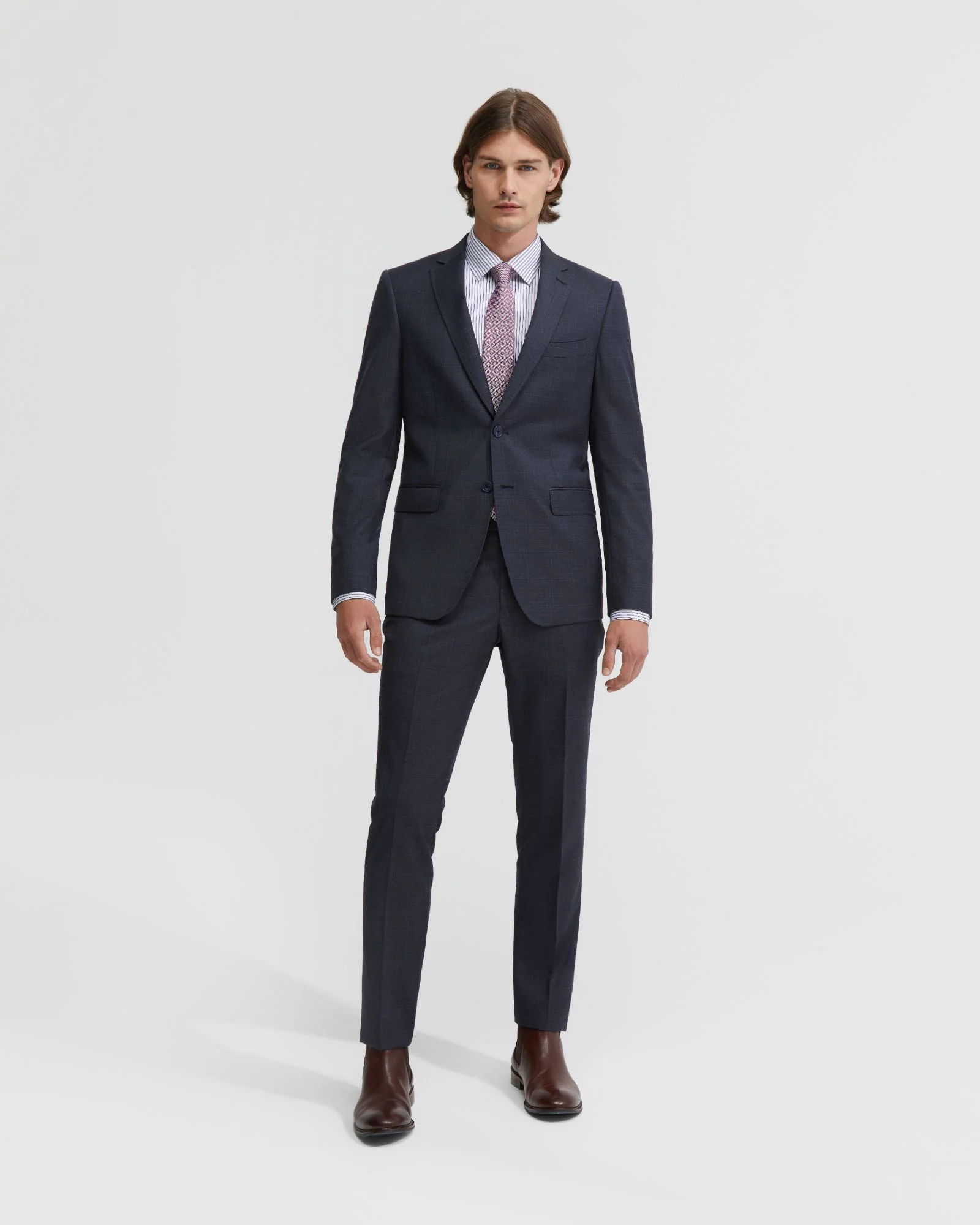 Auden Checked Wool Suit Trousers - Image 5