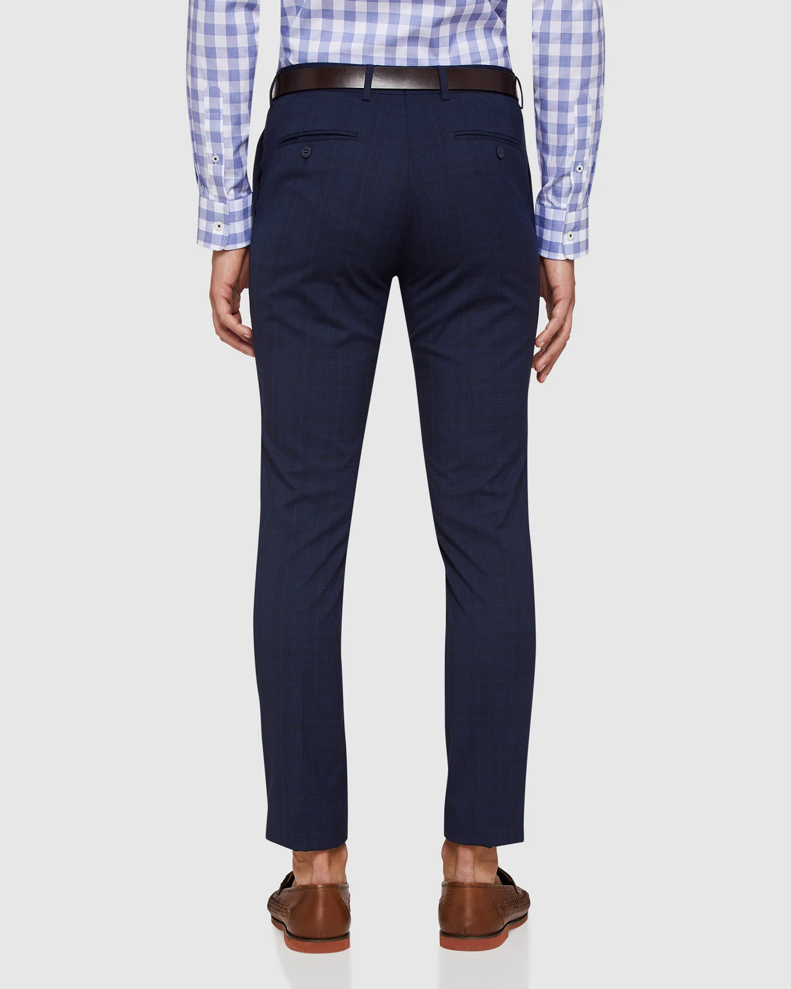 Auden Eco Checked Suit Trousers - Image 3