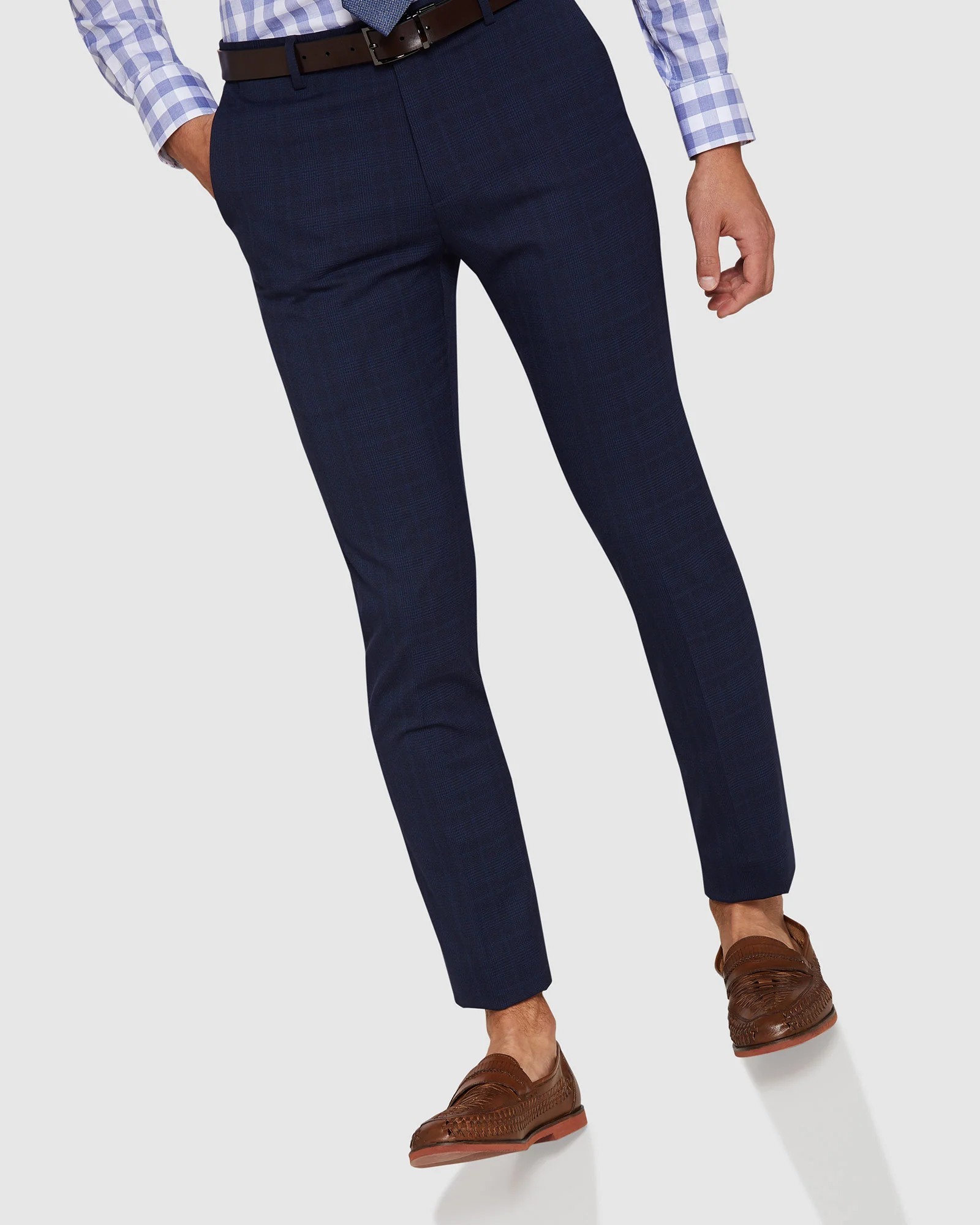 Auden Eco Checked Suit Trousers - Image 4