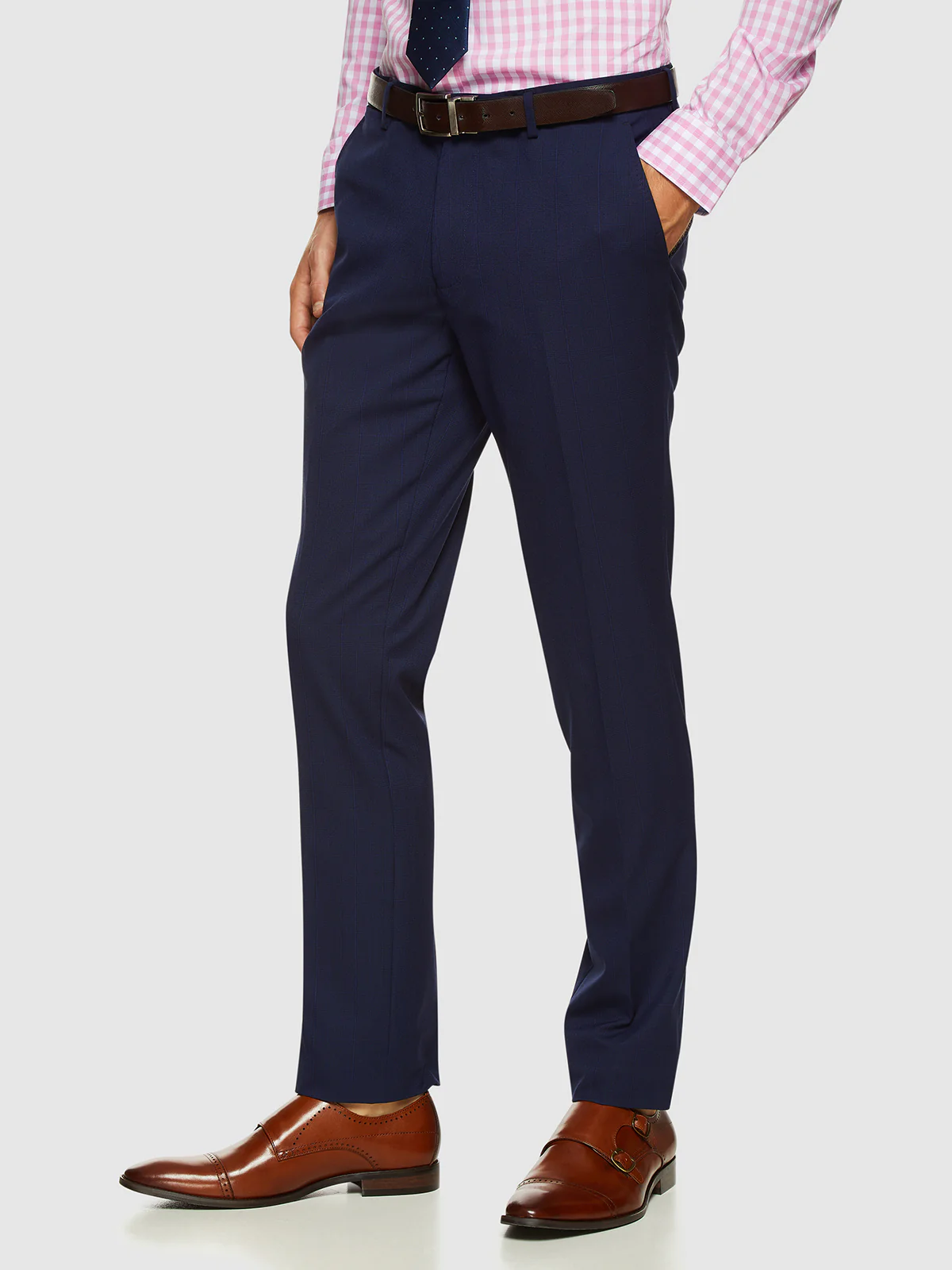 Auden Eco Checked Suit Trousers - Image 2