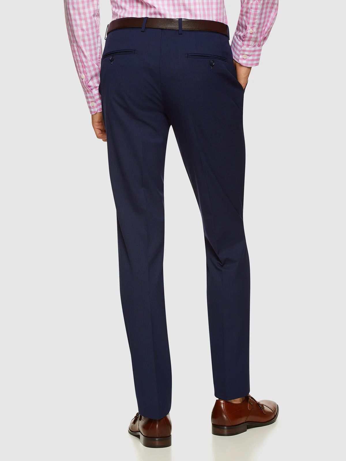 Auden Eco Checked Suit Trousers - Image 3
