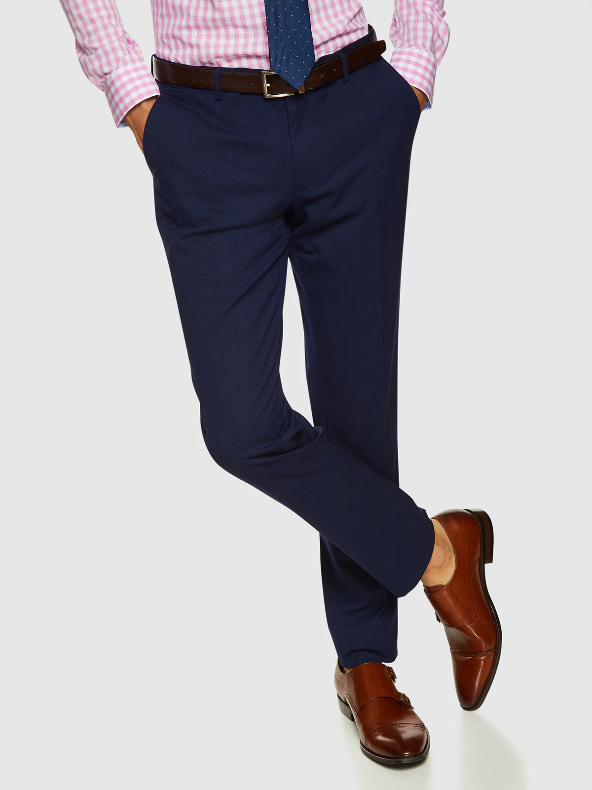 Auden Eco Checked Suit Trousers - Image 4