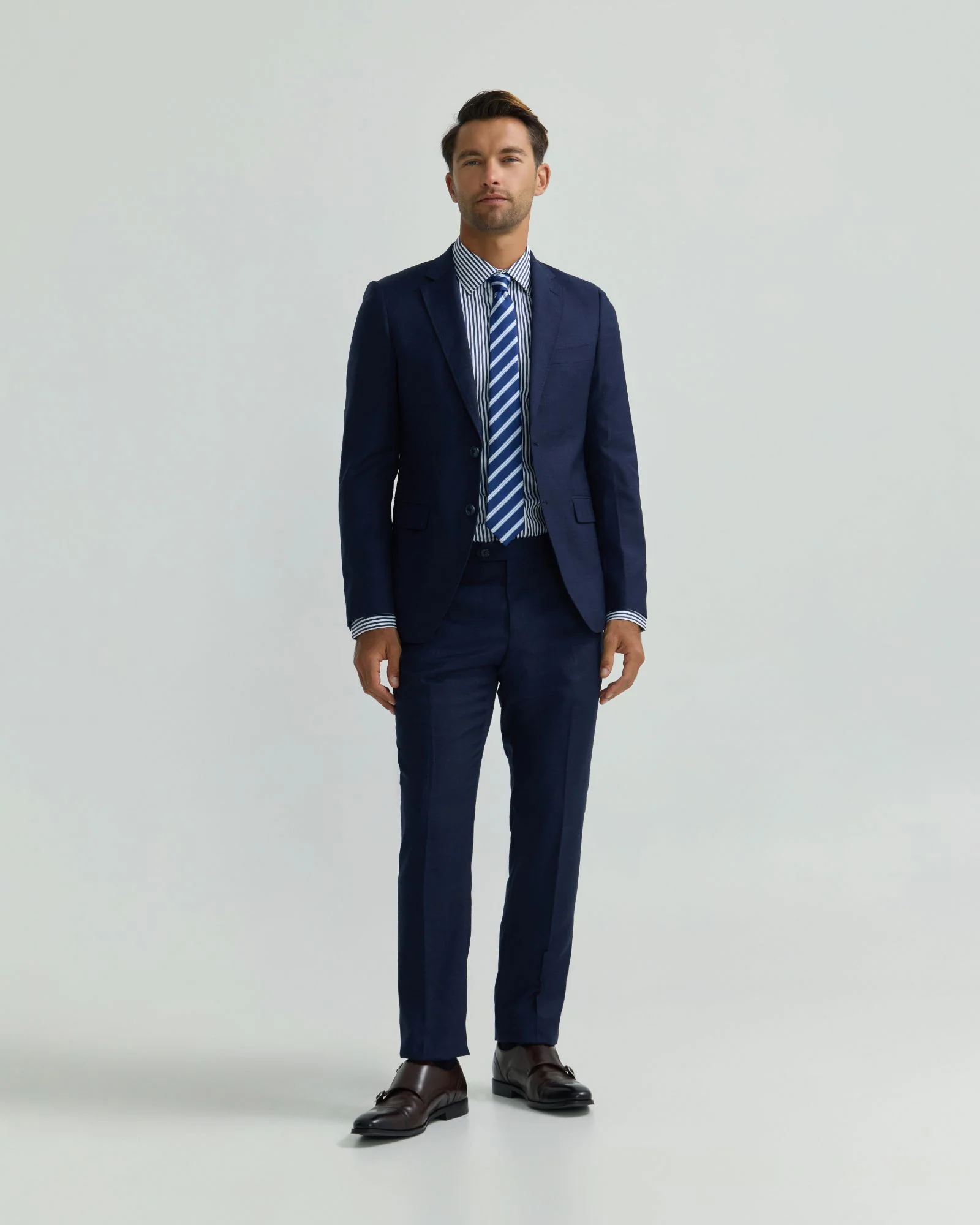 Auden Wool Checked Suit Trouser - Image 5