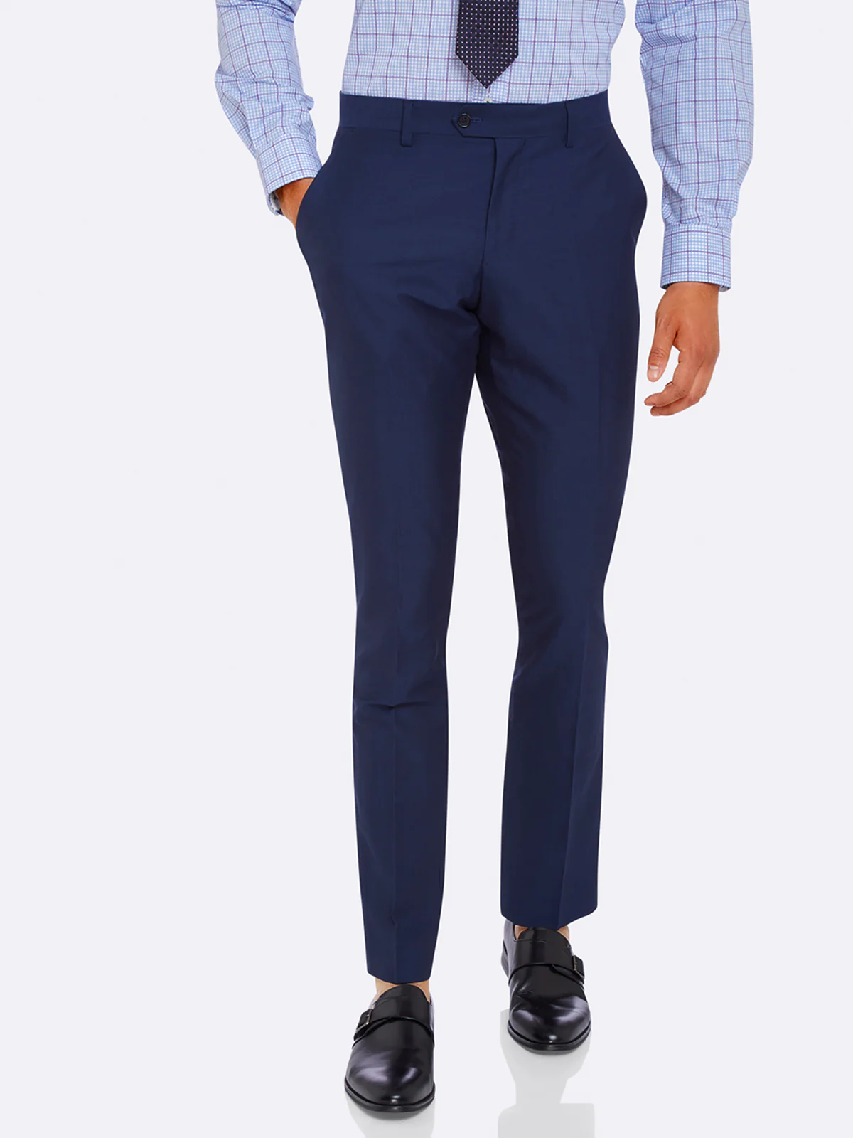 Auden Wool Linen Suit Trousers Gun