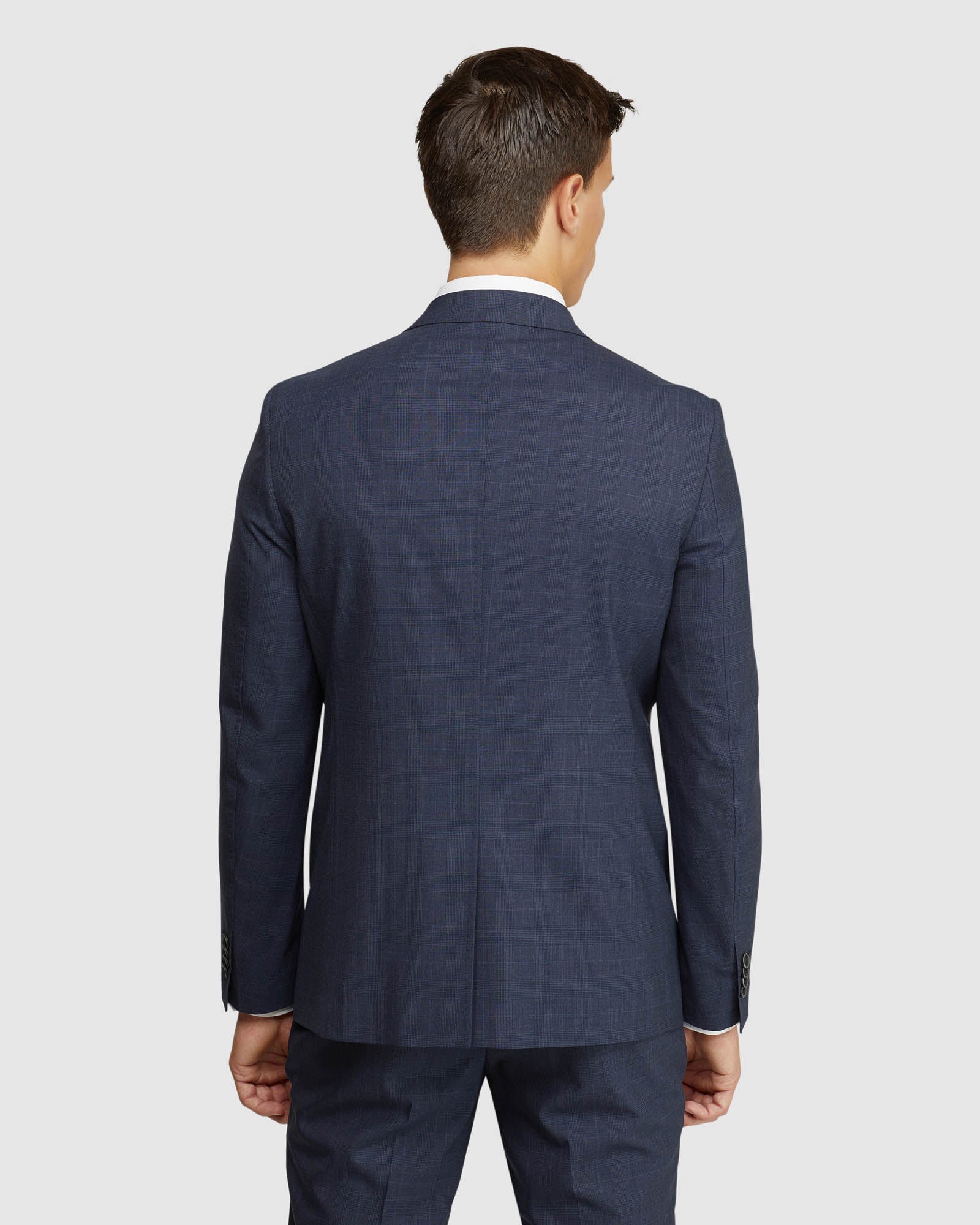 Auden Wool Stretch Check Suit Jacket - Image 3
