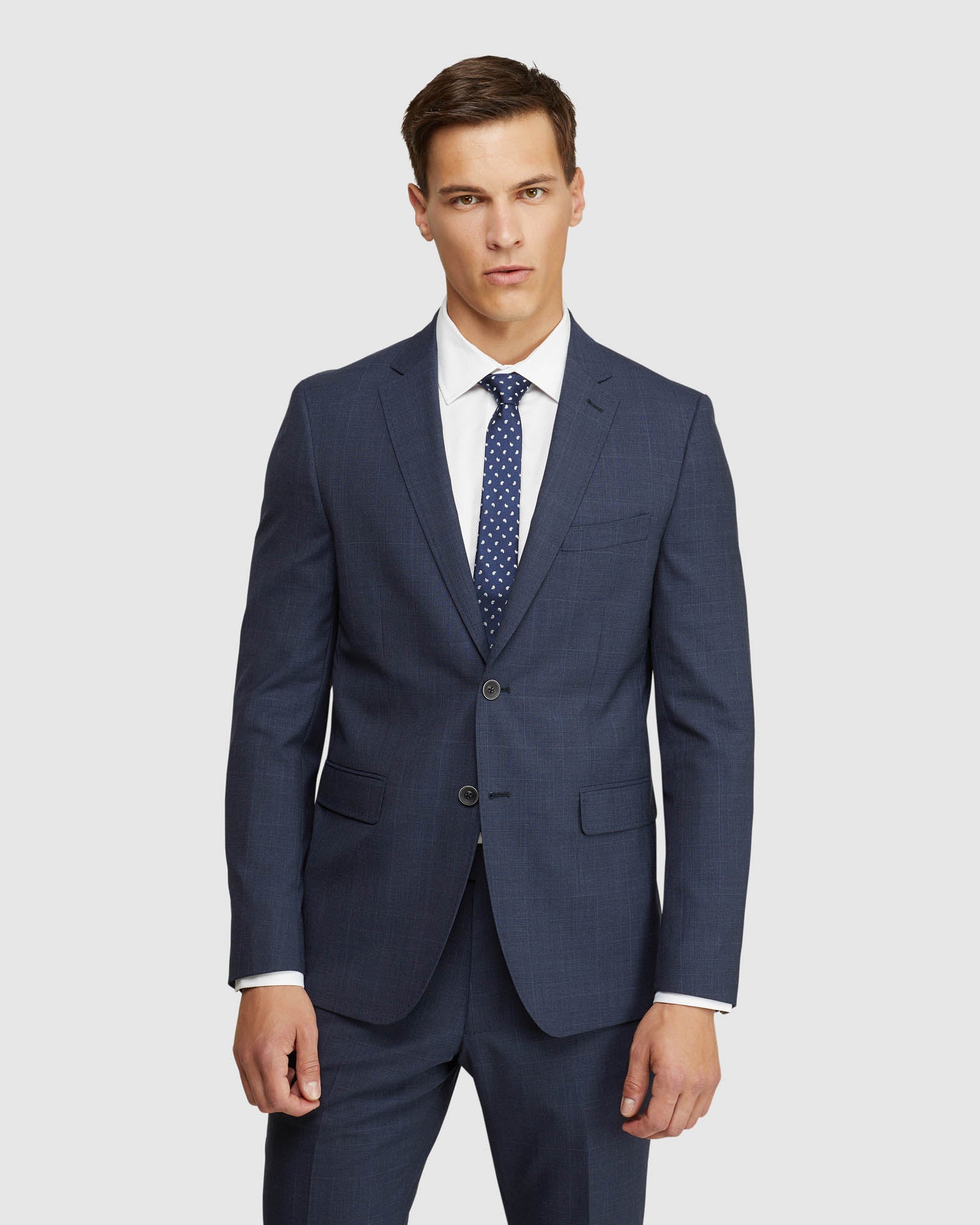 Auden Wool Stretch Check Suit Jacket - Image 4